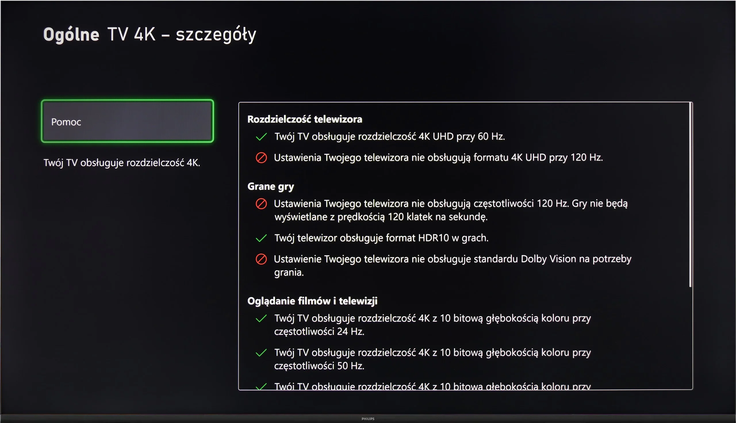 Test PHILIPS PUS8500 Funkcje dla graczy
