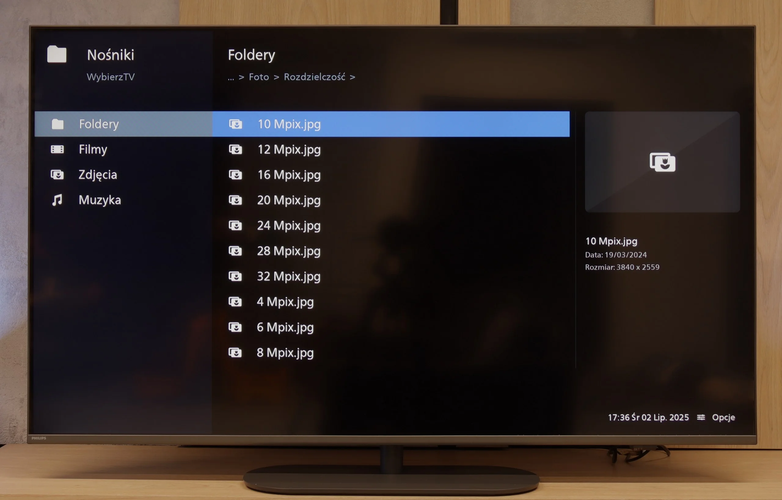 Review PHILIPS PUS9060 Appearance of the TV