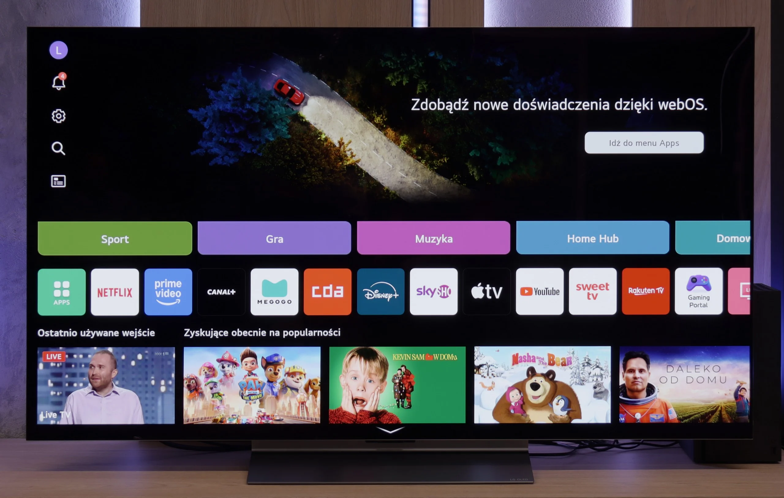 Review LG OLED C5 Appearance of the TV