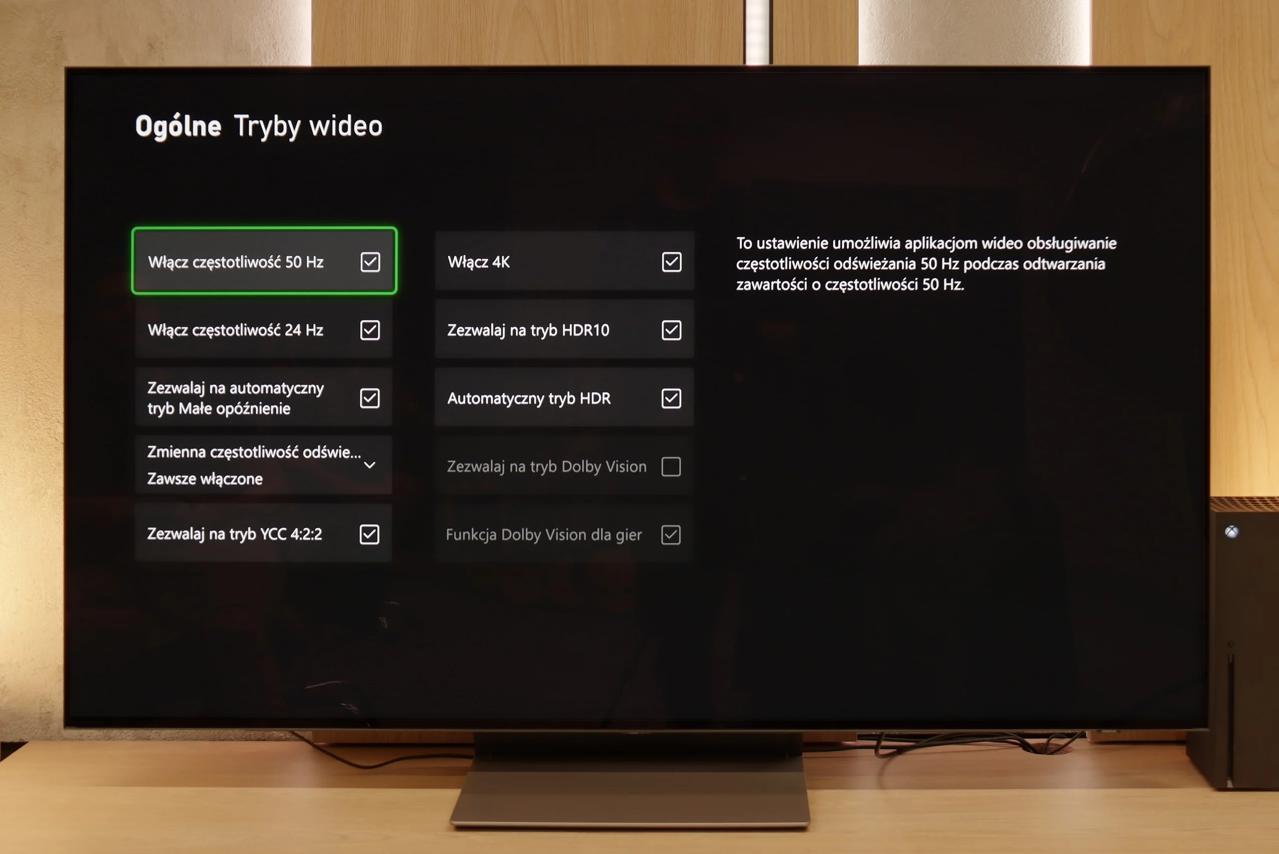 Review SAMSUNG OLED S90F (WOLED) Console compatibility and gaming features