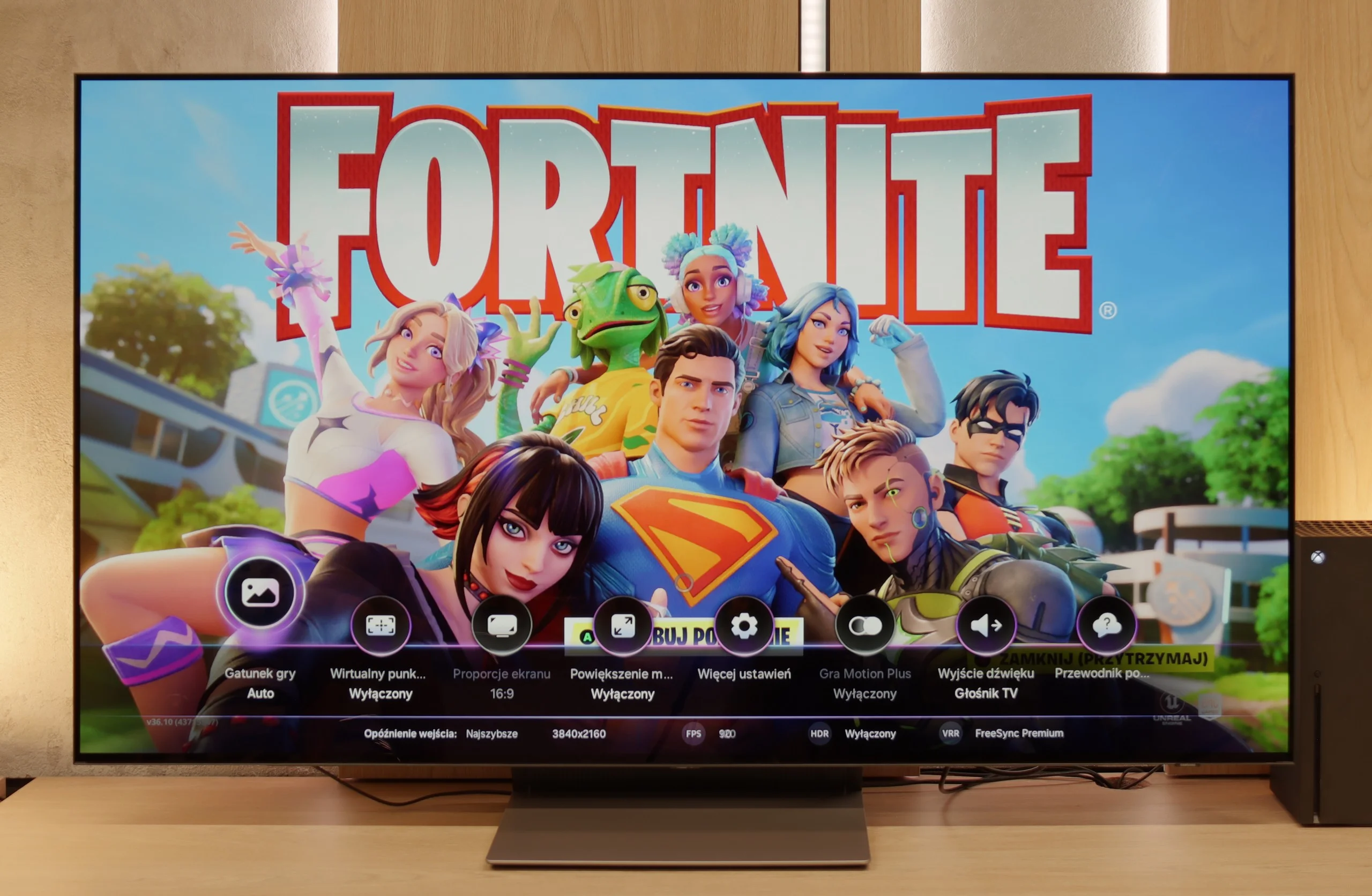 Review SAMSUNG OLED S90F (WOLED) Console compatibility and gaming features