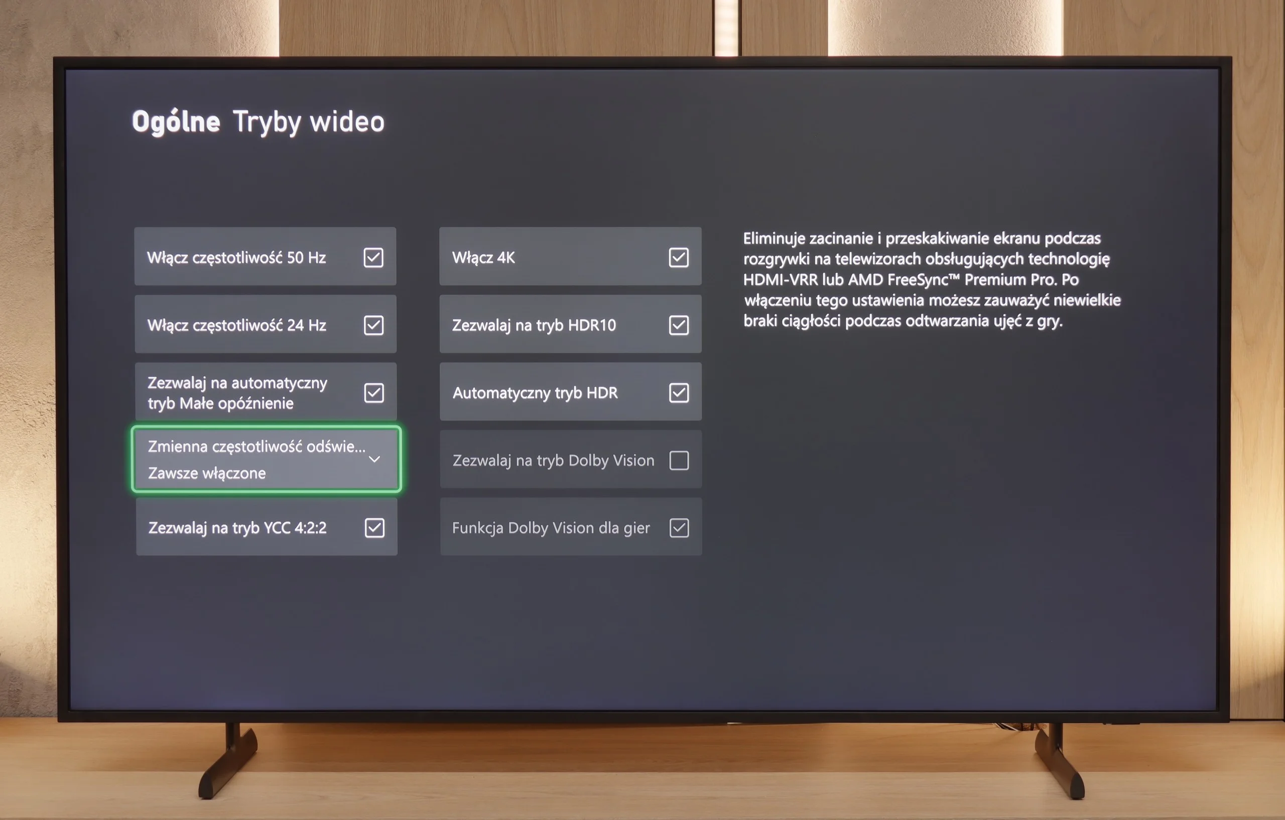 Test Samsung The Frame 2025 (LS03F) Funkcje dla graczy