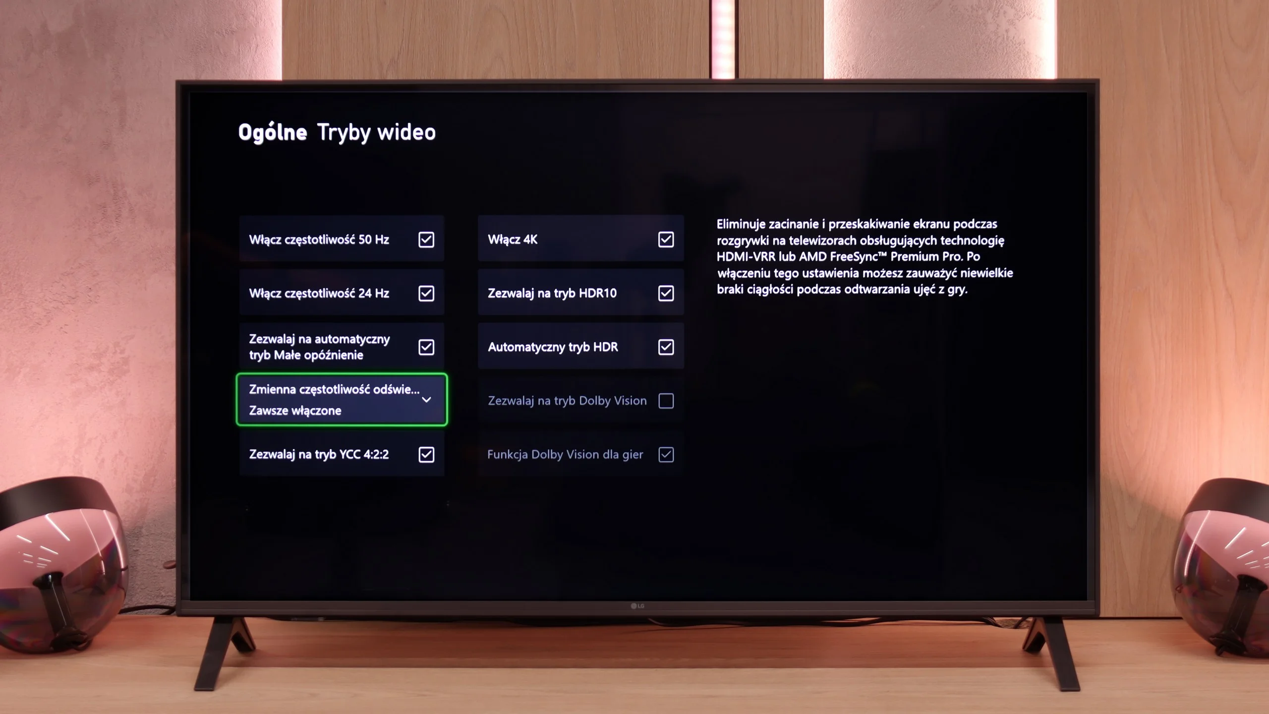 Test LG UA75006LA (IPS) Funkcje dla graczy