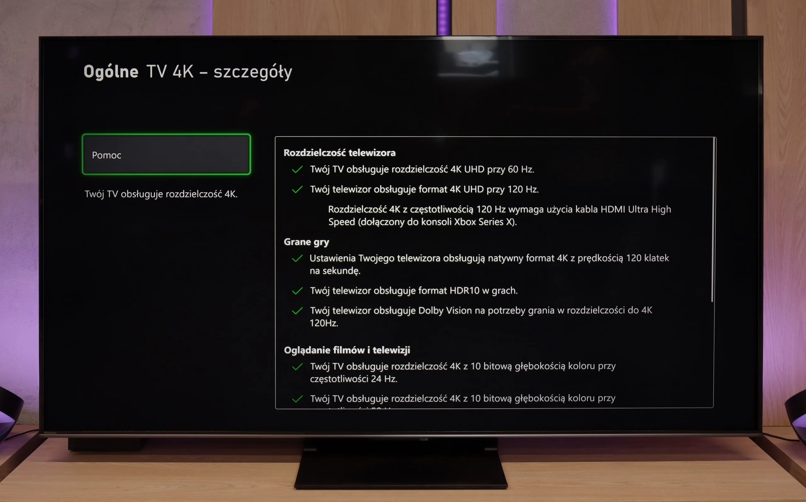 Review Hisense U7Q PRO Console compatibility and gaming features