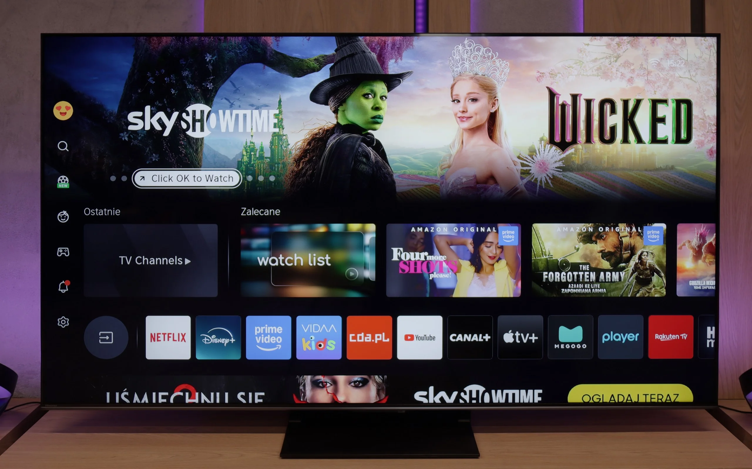 Review Hisense U7Q PRO Appearance of the TV