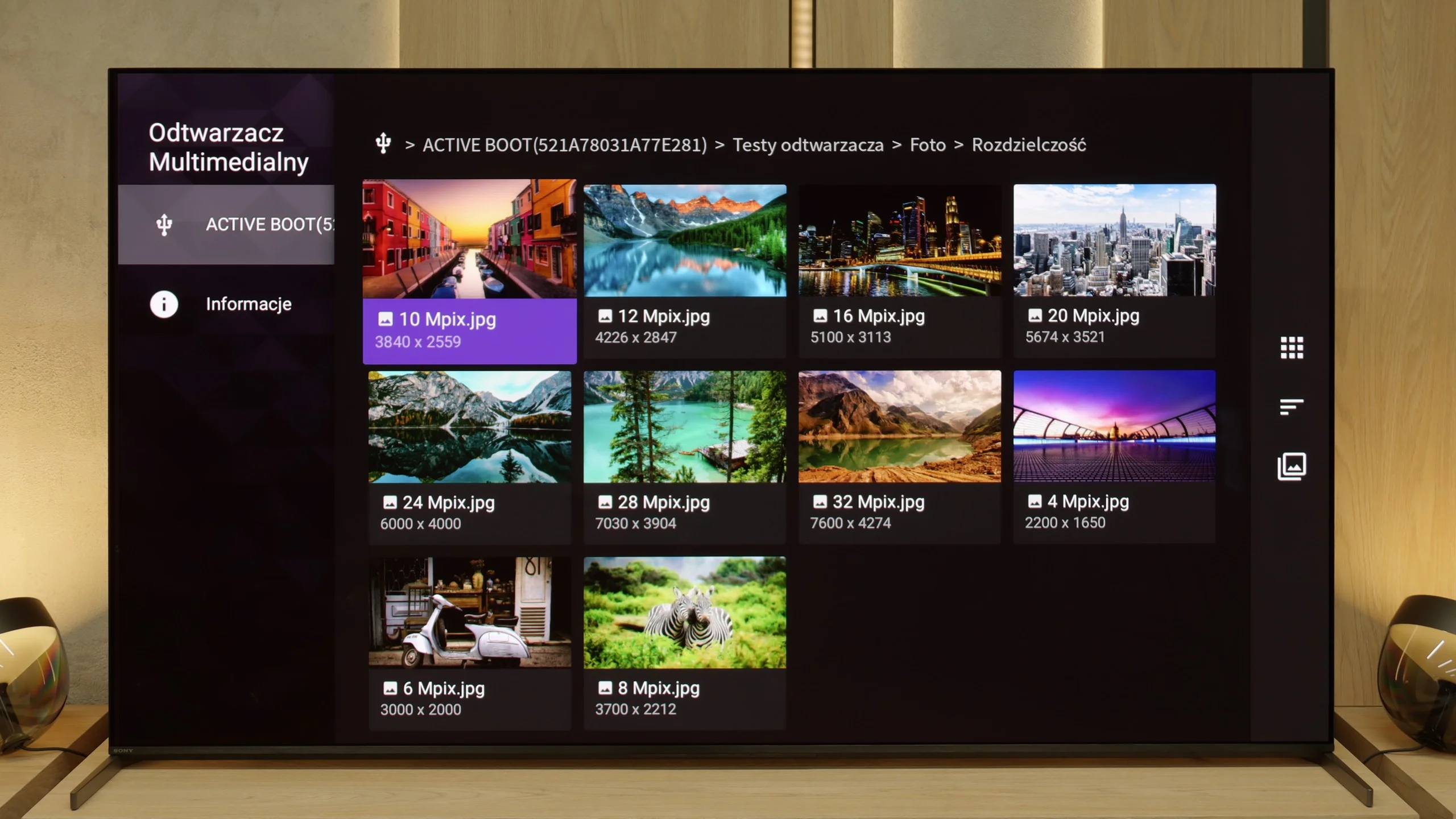 Review Sony Bravia 8 MK2 Appearance of the TV