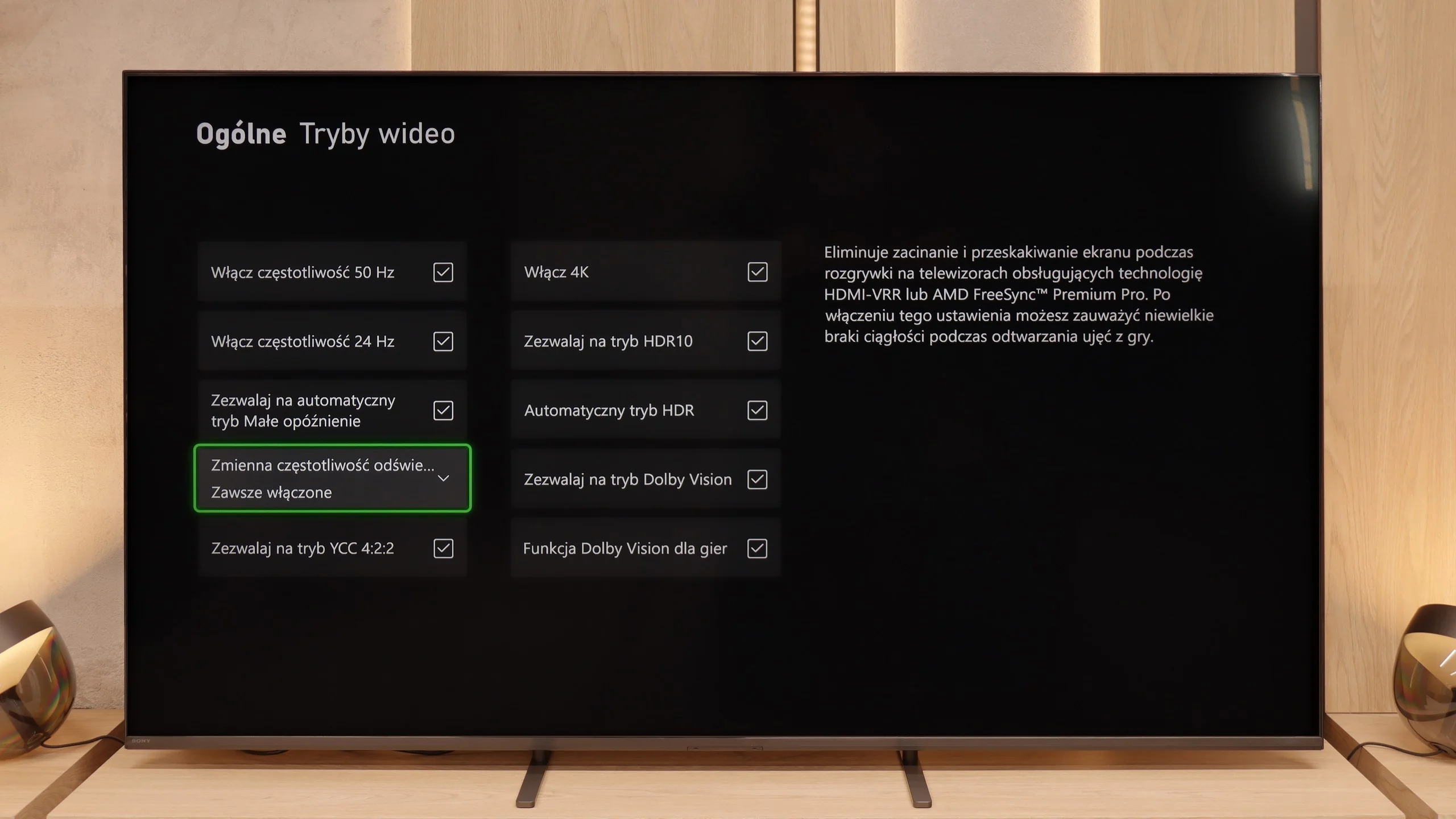 Review Sony BRAVIA 5 (XR5)  Console compatibility and gaming features