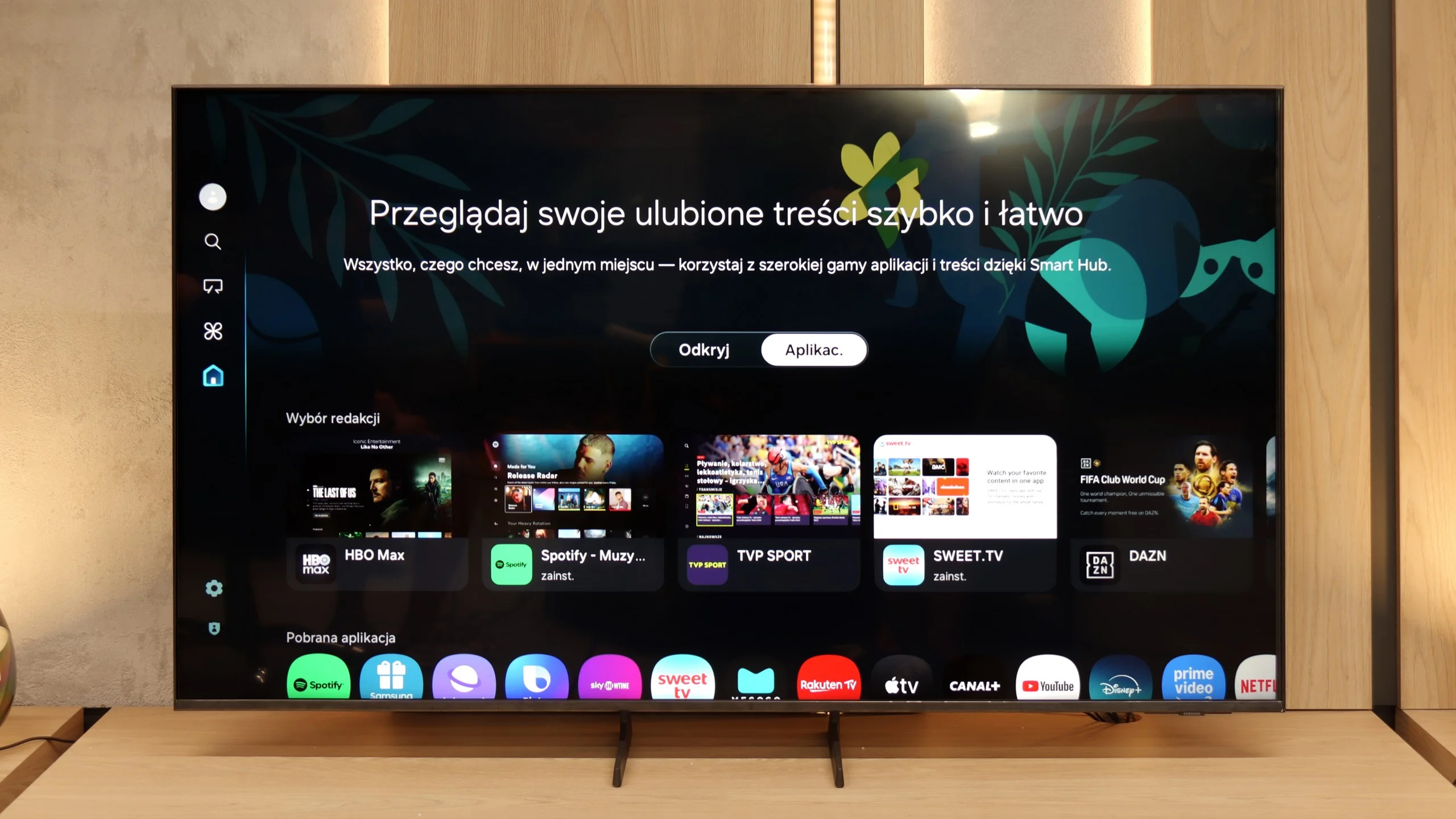 Test Samsung Q7F Wygląd telewizora