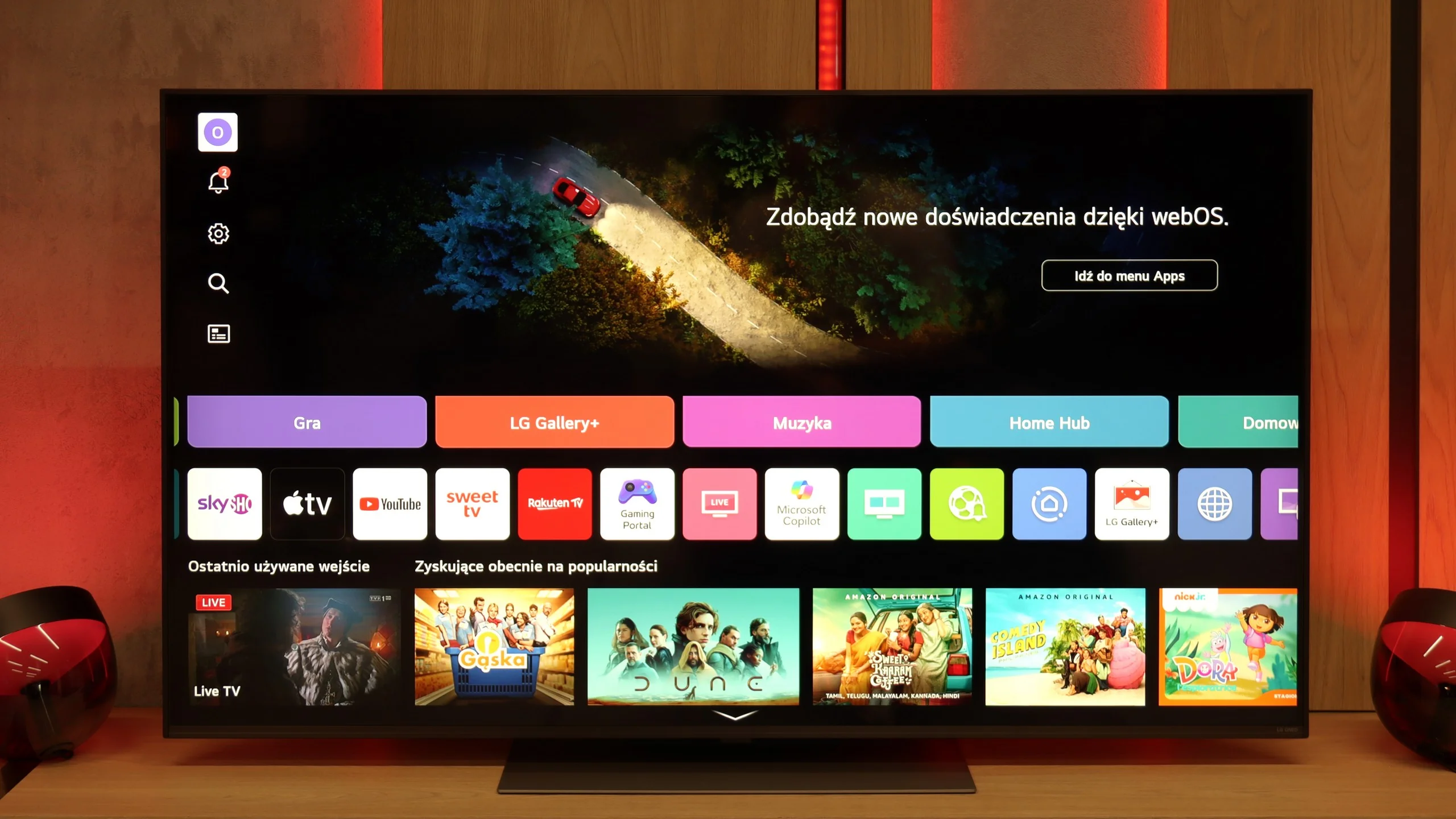 Review LG QNED86A / QNED85A / QNED87A Appearance of the TV