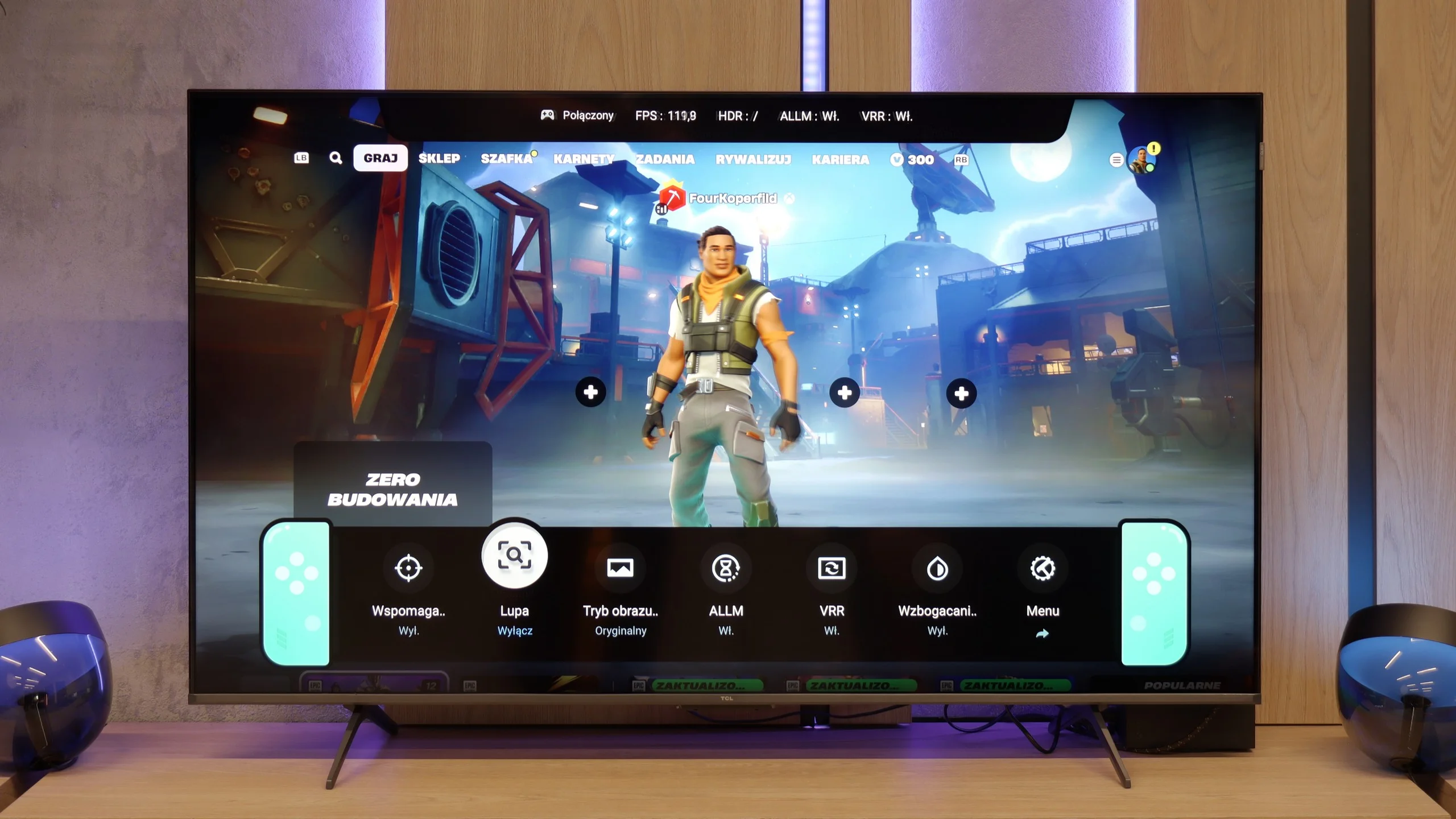 Review TCL P89K / TCL P8K Console compatibility and gaming features