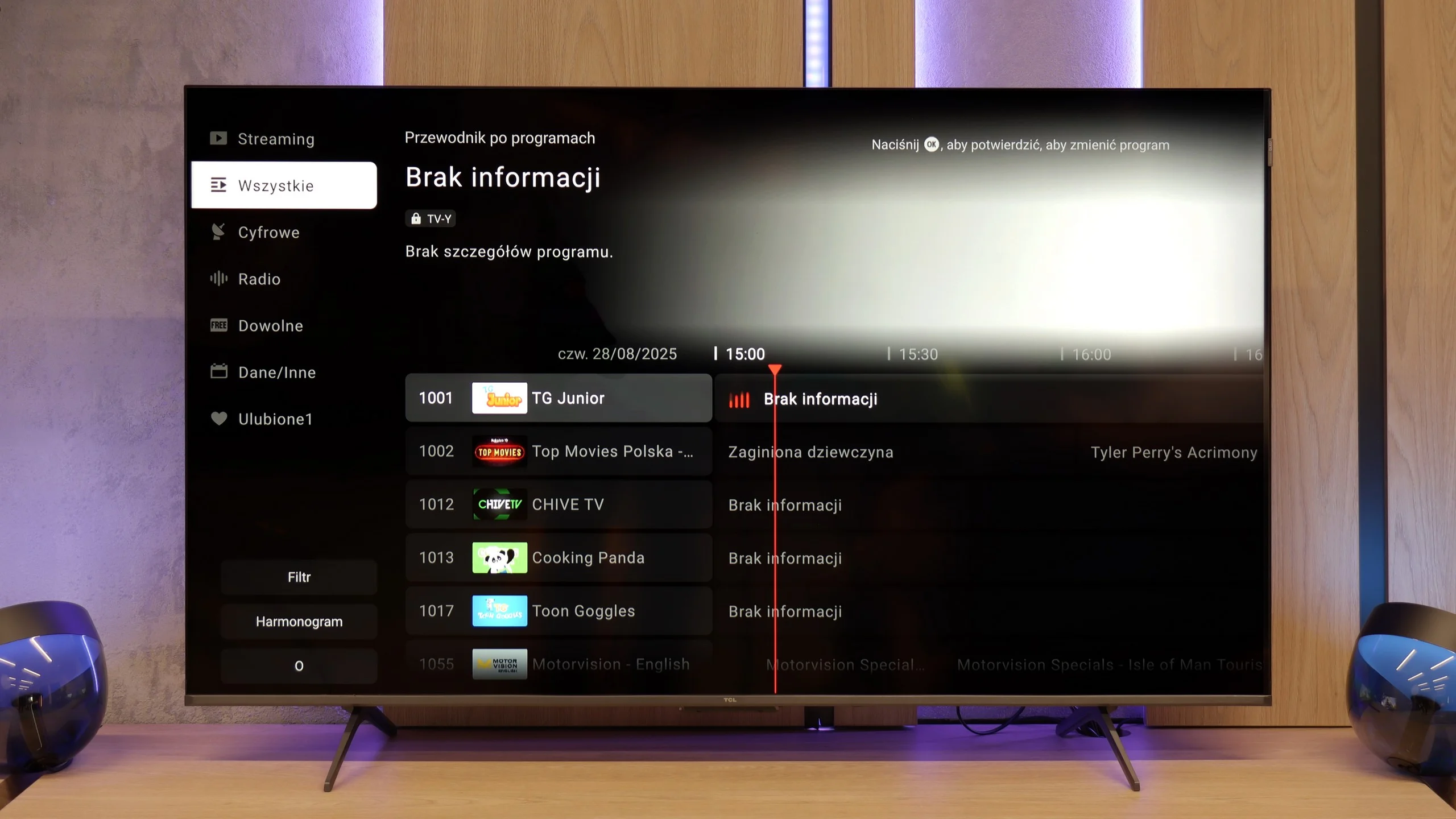 Review TCL P89K / TCL P8K Appearance of the TV