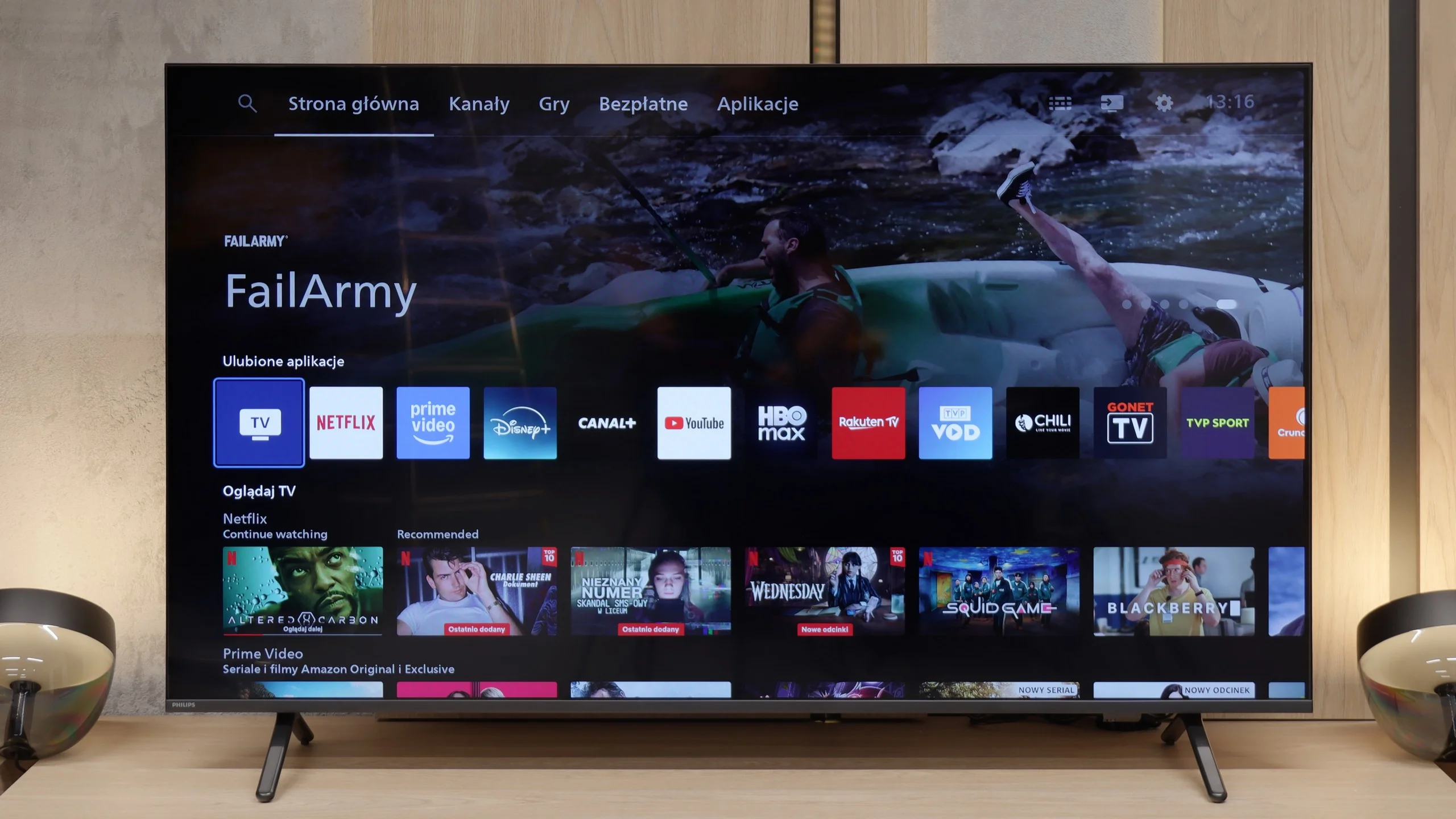 Test PHILIPS MLED920 / MLED910 Wygląd telewizora