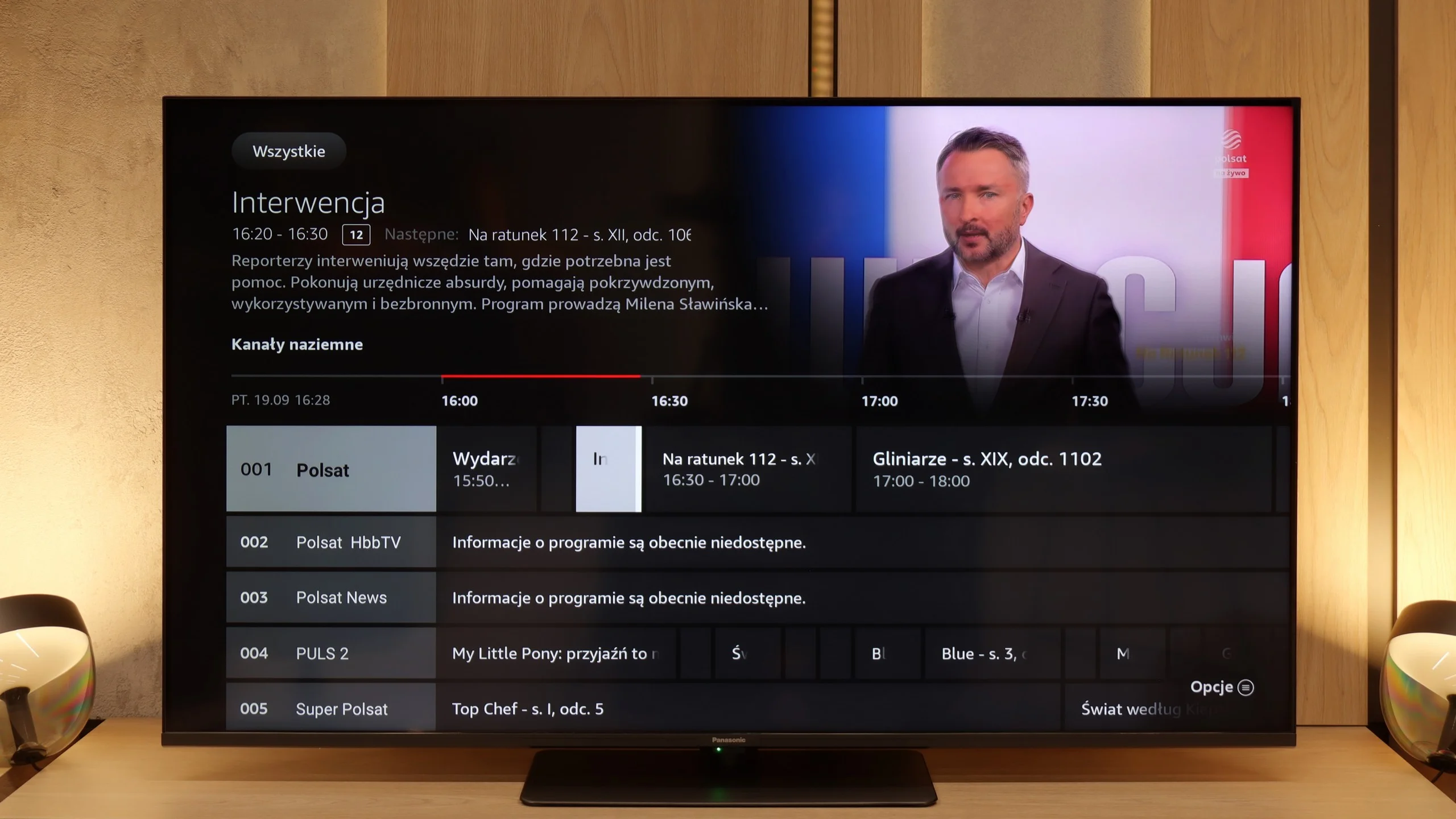 Test Panasonic W85B Wygląd telewizora