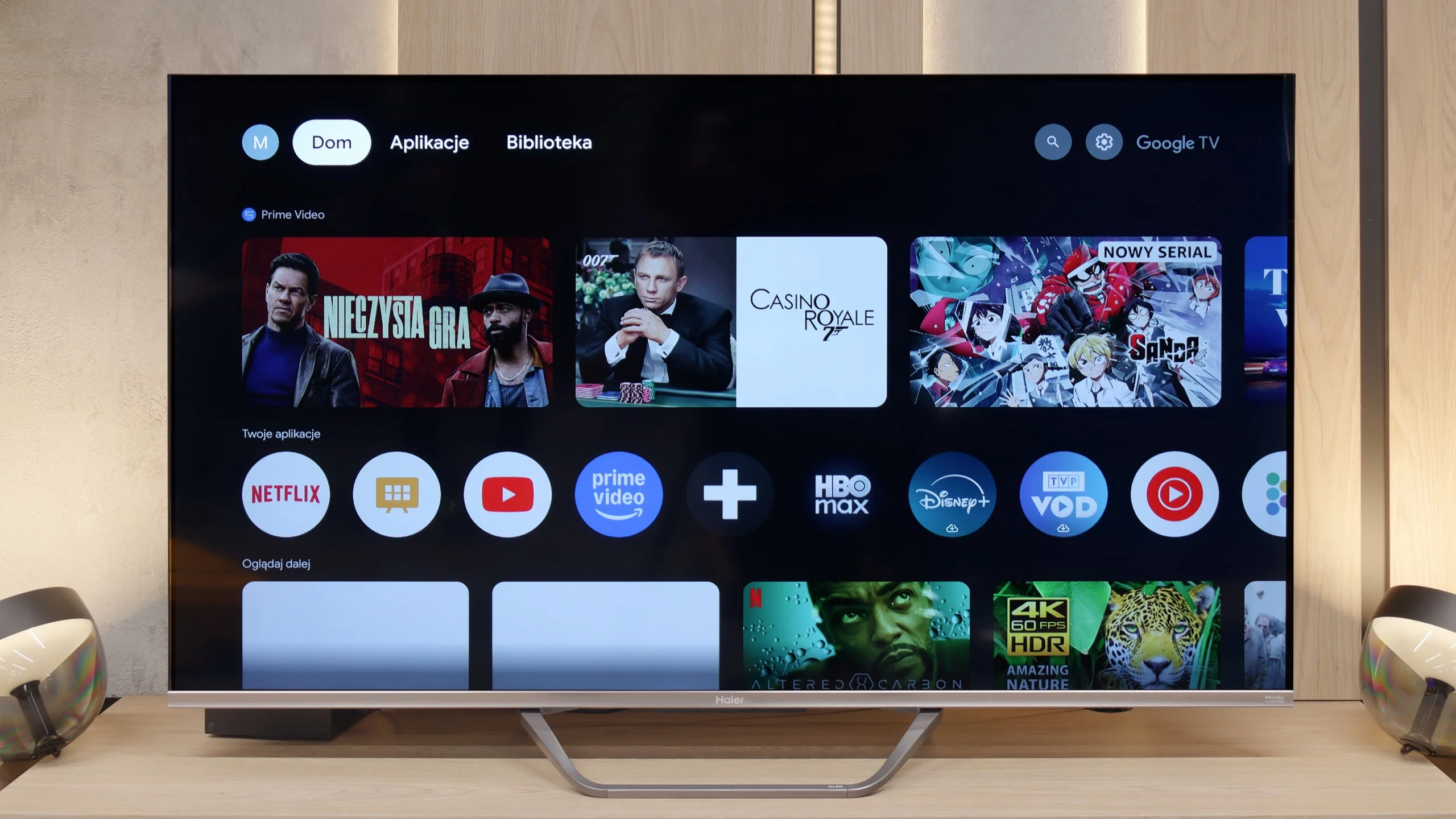 Test Haier Q80FUX Funkcje telewizora