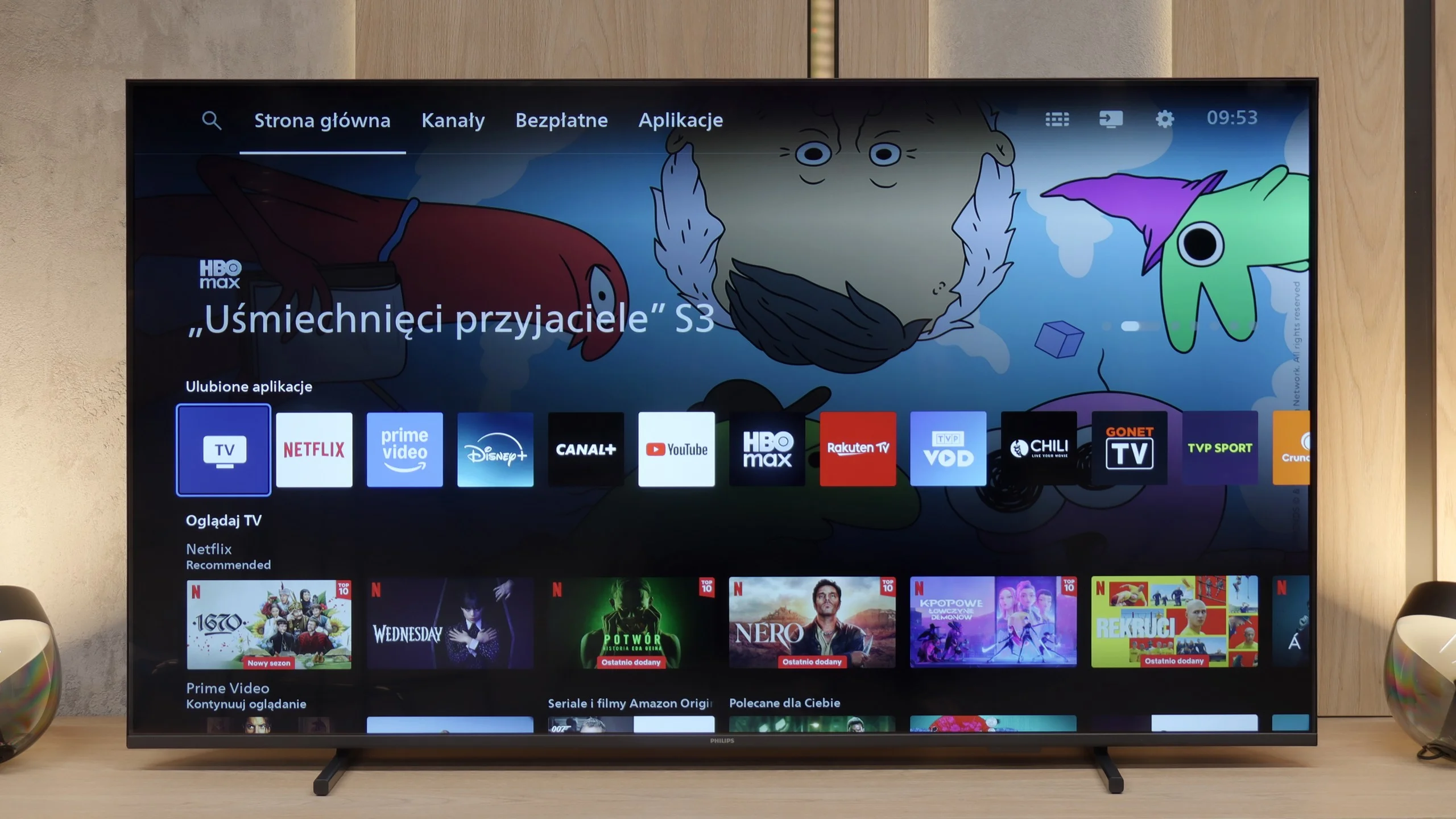 Test Philips PUS7000 Funkcje telewizora