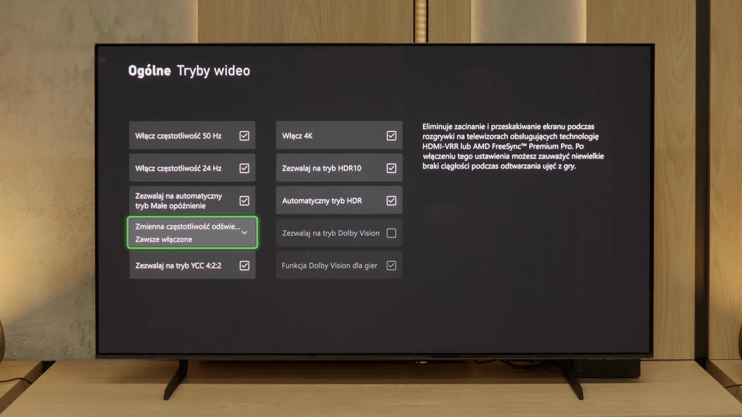 Test Samsung OLED S85F (WOLED) Funkcje dla graczy