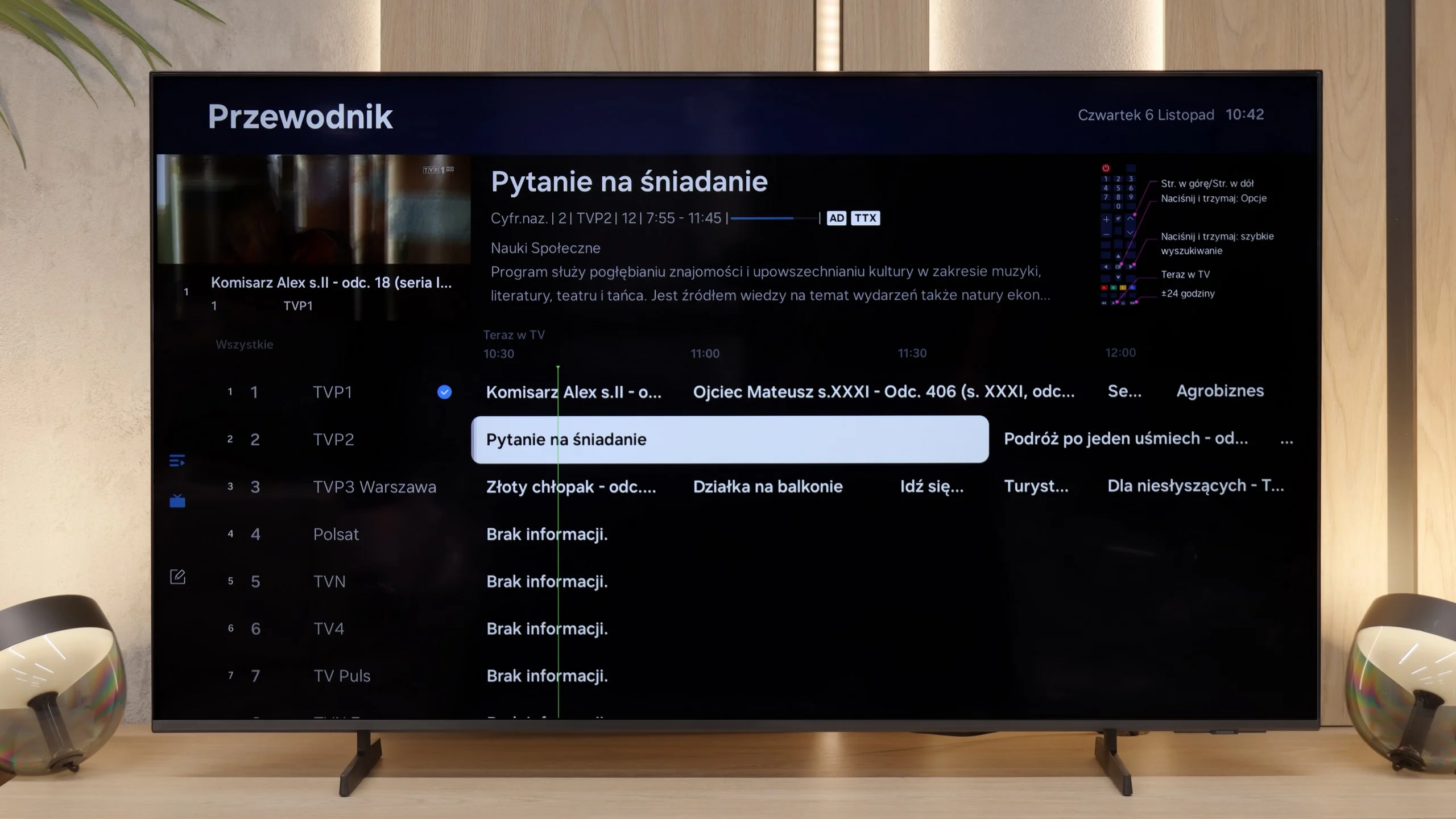 Test Samsung Q6F (IPS) Funkcje telewizora