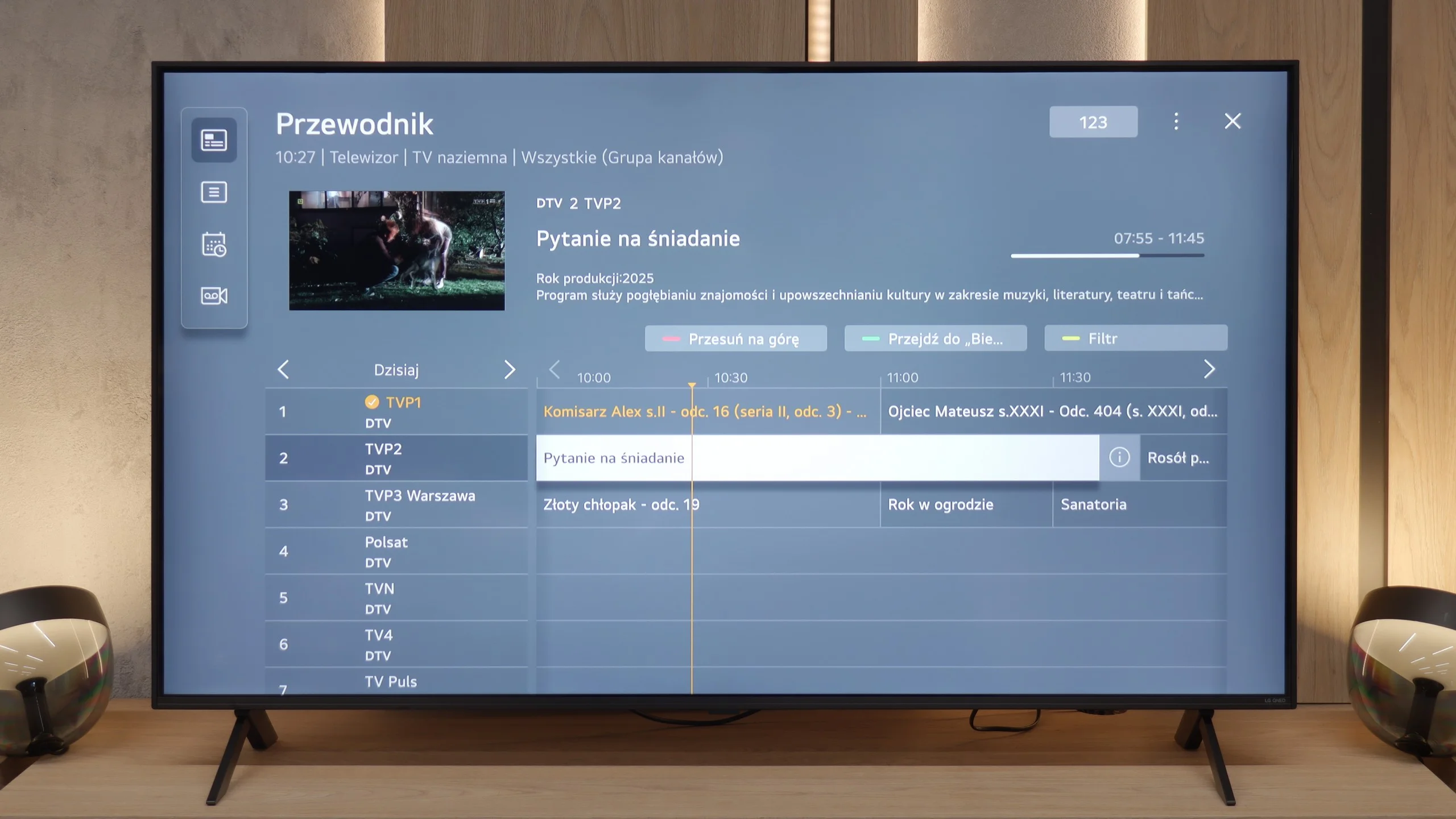 Test LG QNED80A6A (VA) Funkcje telewizora