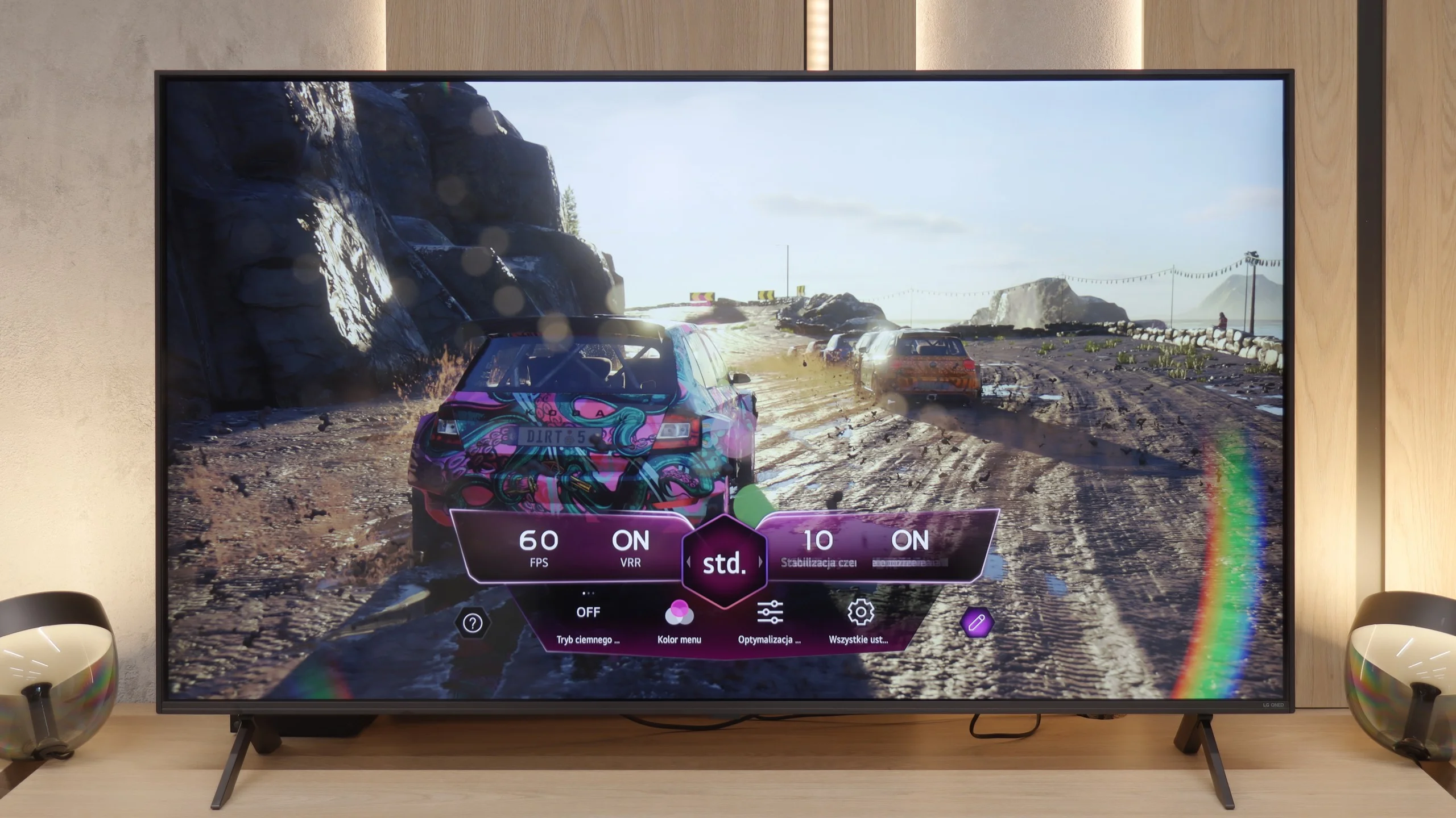 Test LG QNED80A6A (IPS) Funkcje dla graczy