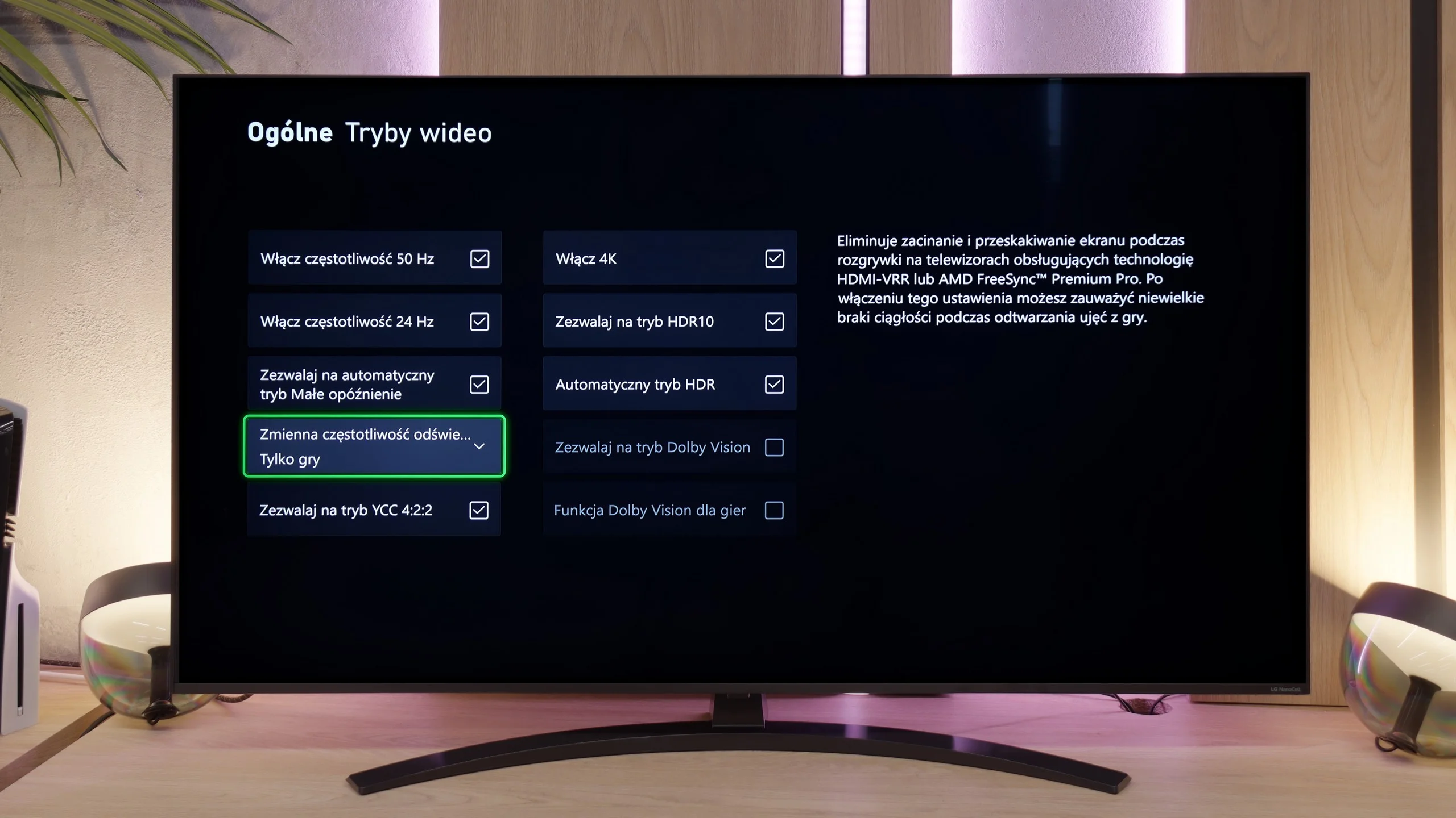 Review LG NANO81A / NANO80A  Console compatibility and gaming features