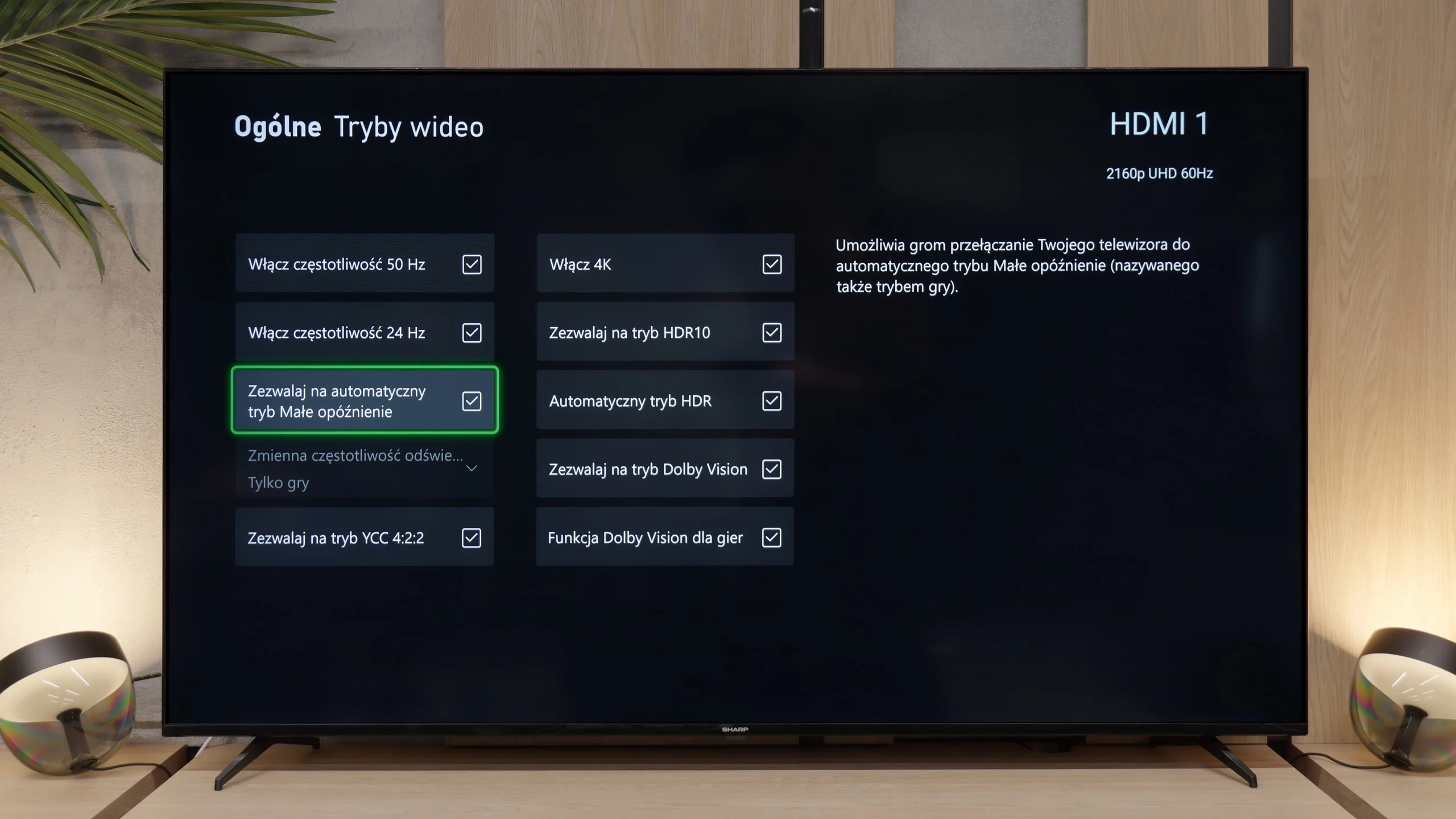 Review Sharp GL4760E Console compatibility and gaming features
