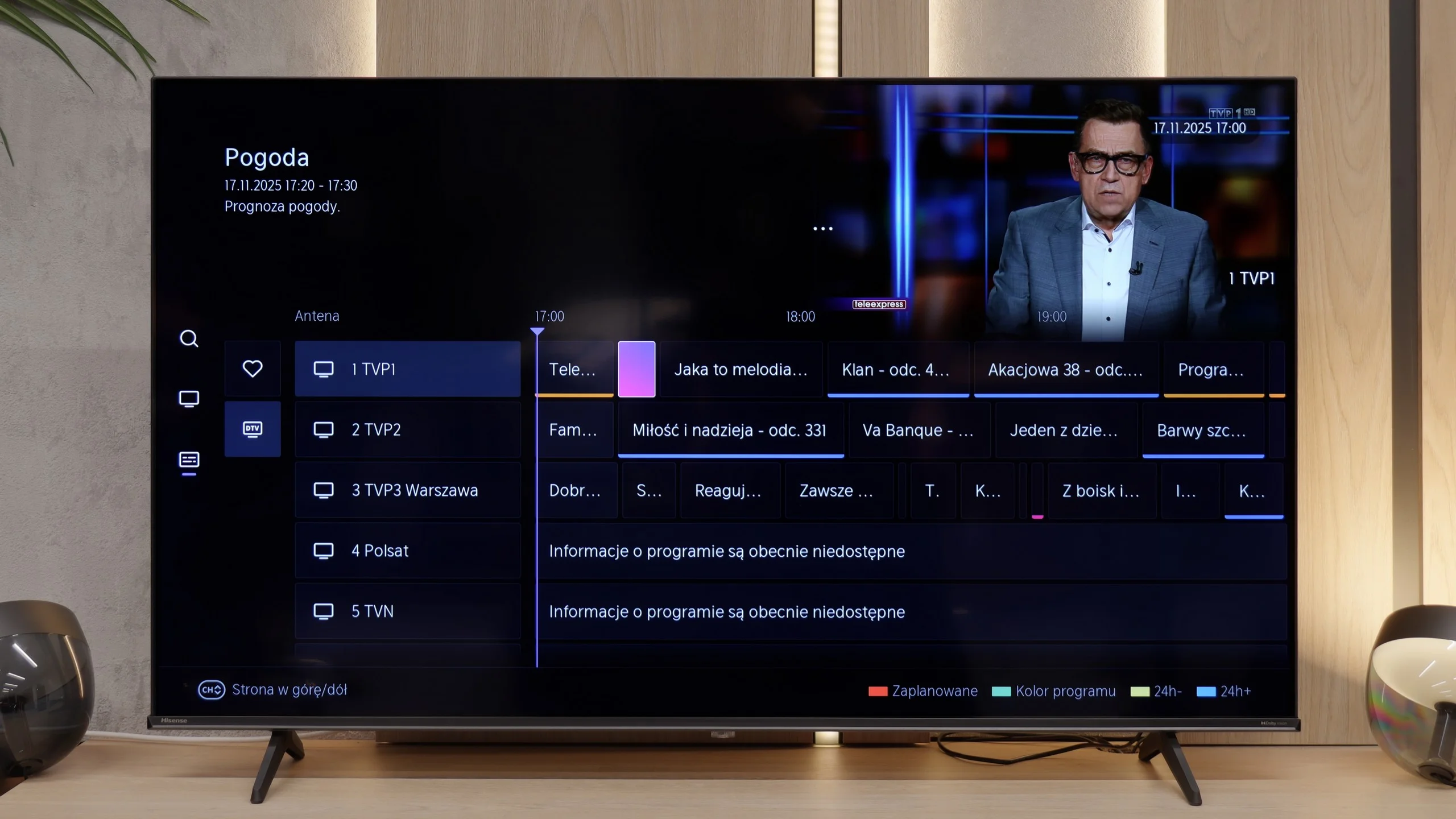 Test Hisense A6Q Funkcje telewizora