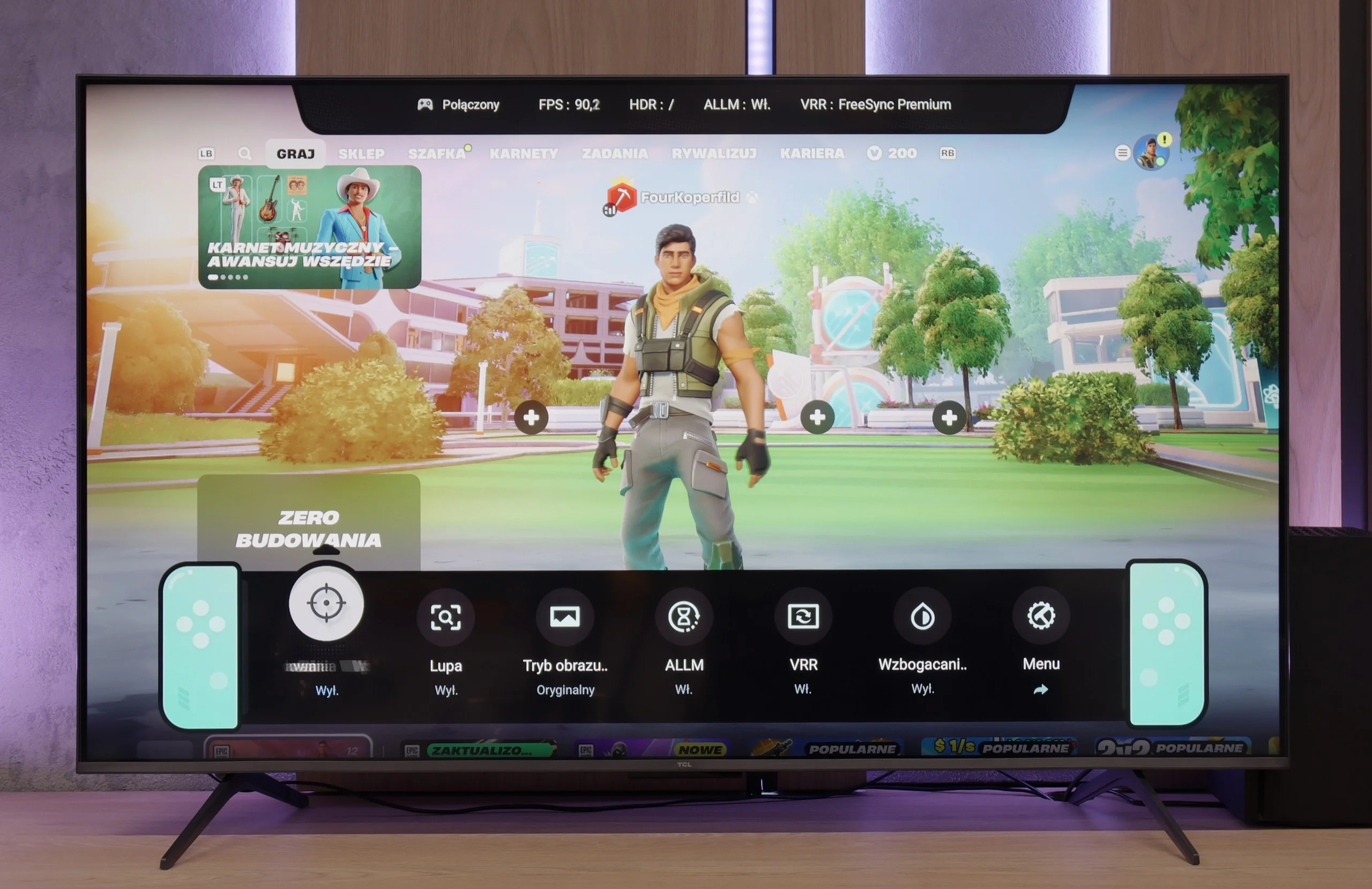 Test TCL C6KS / C69KS / Q6CS Funkcje dla graczy