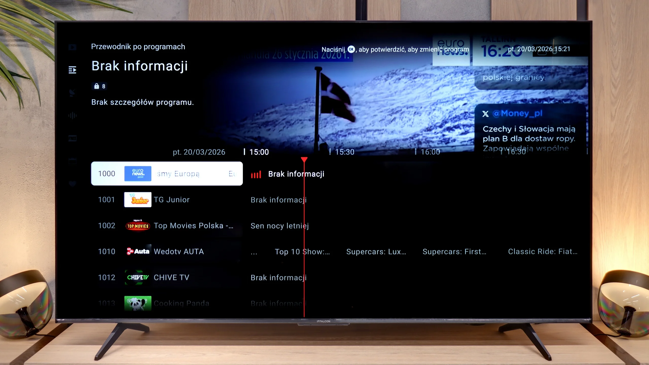 Test IFFALCON U85X1 Funkcje telewizora