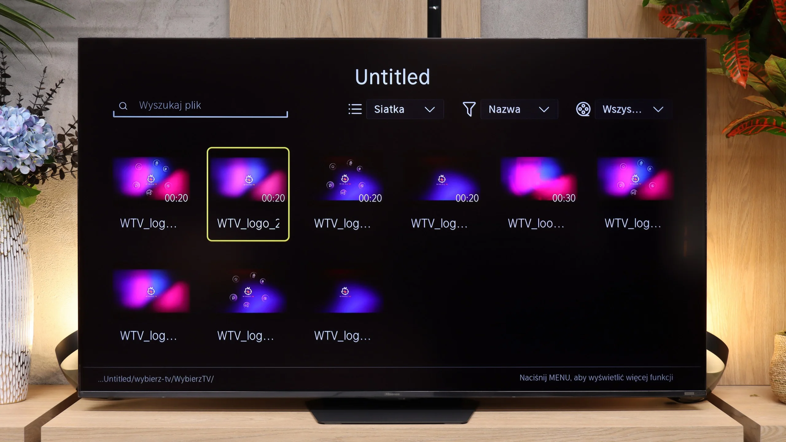 Test Hisense UR9S  Wygląd telewizora