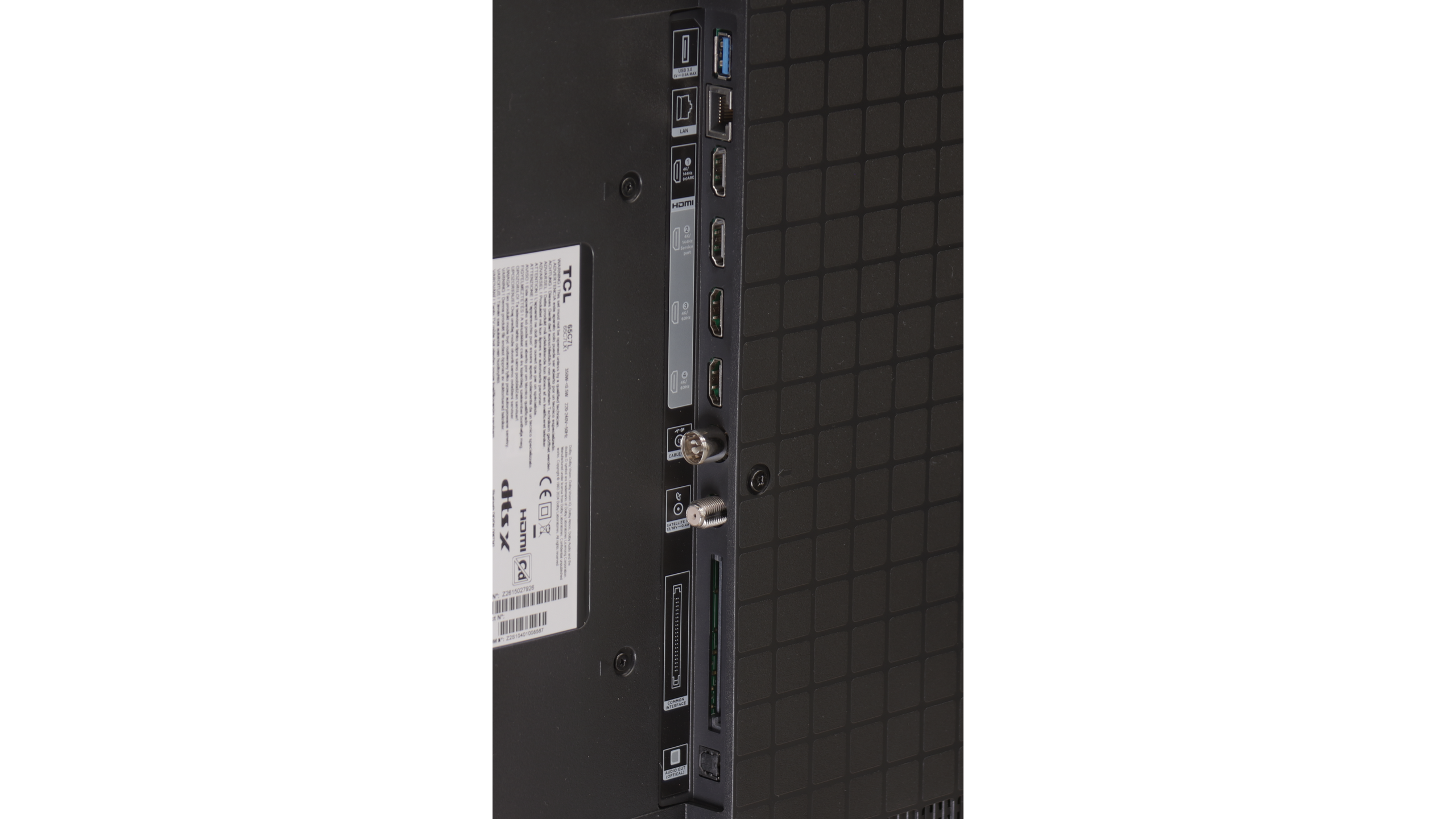 Review TCL C7L Appearance of the TV