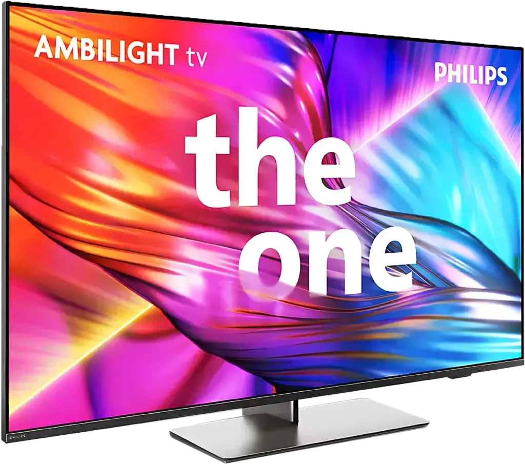 Philips The One (PUS8959) łączy 120 Hz matrycę z wyjątkowym Ambilight. Świetny wybór dla graczy i osób, które cenią dynamiczne podświetlenie telewizora!