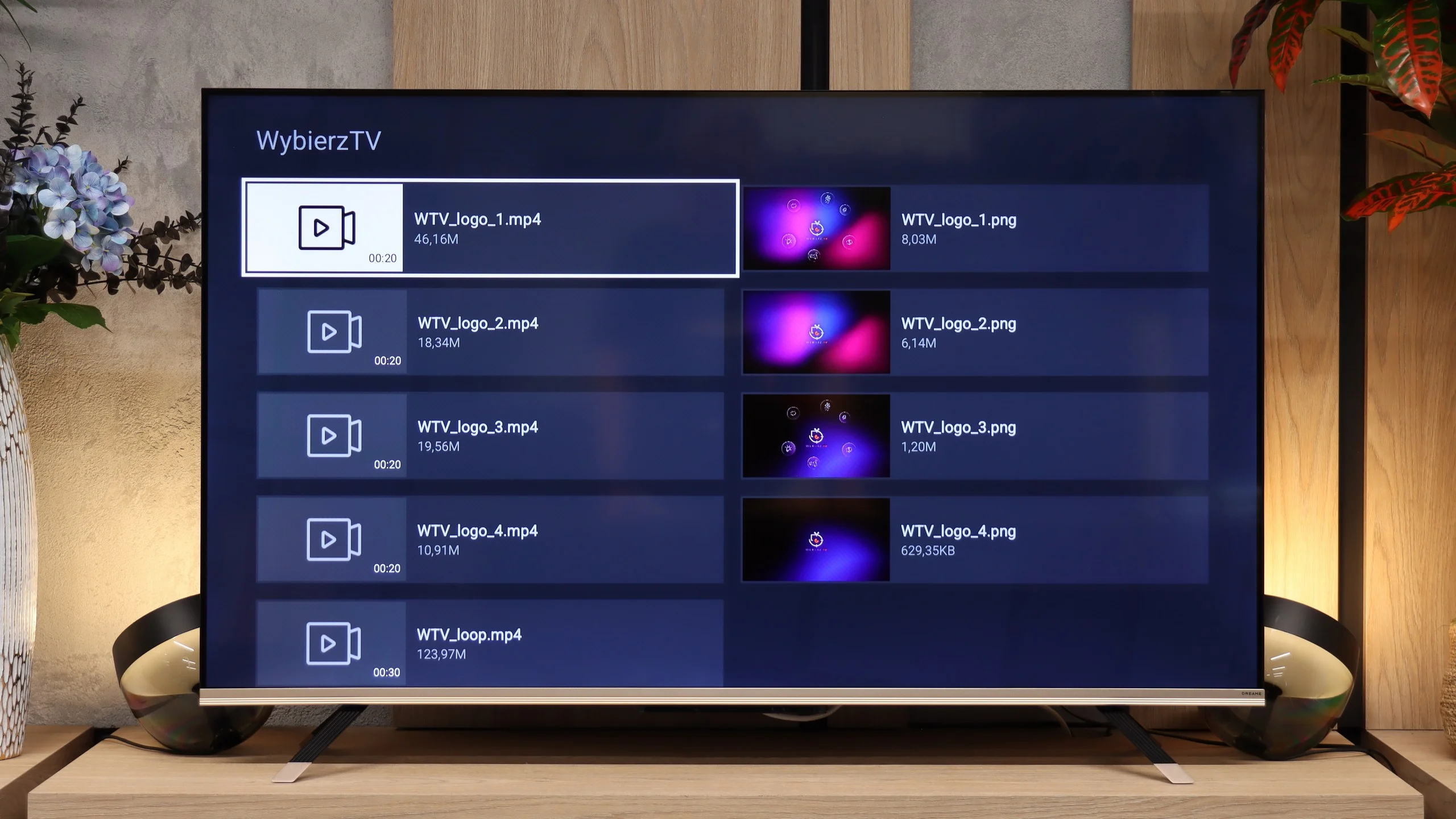Review Dreame Q100 Appearance of the TV