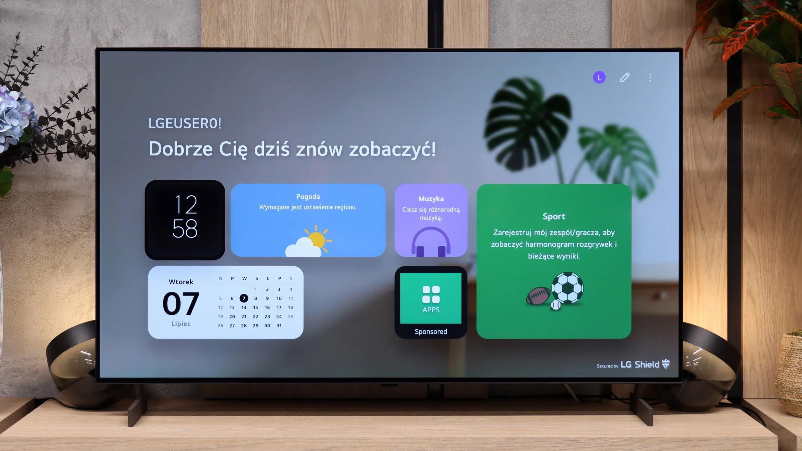 Review LG OLED B6 Appearance of the TV