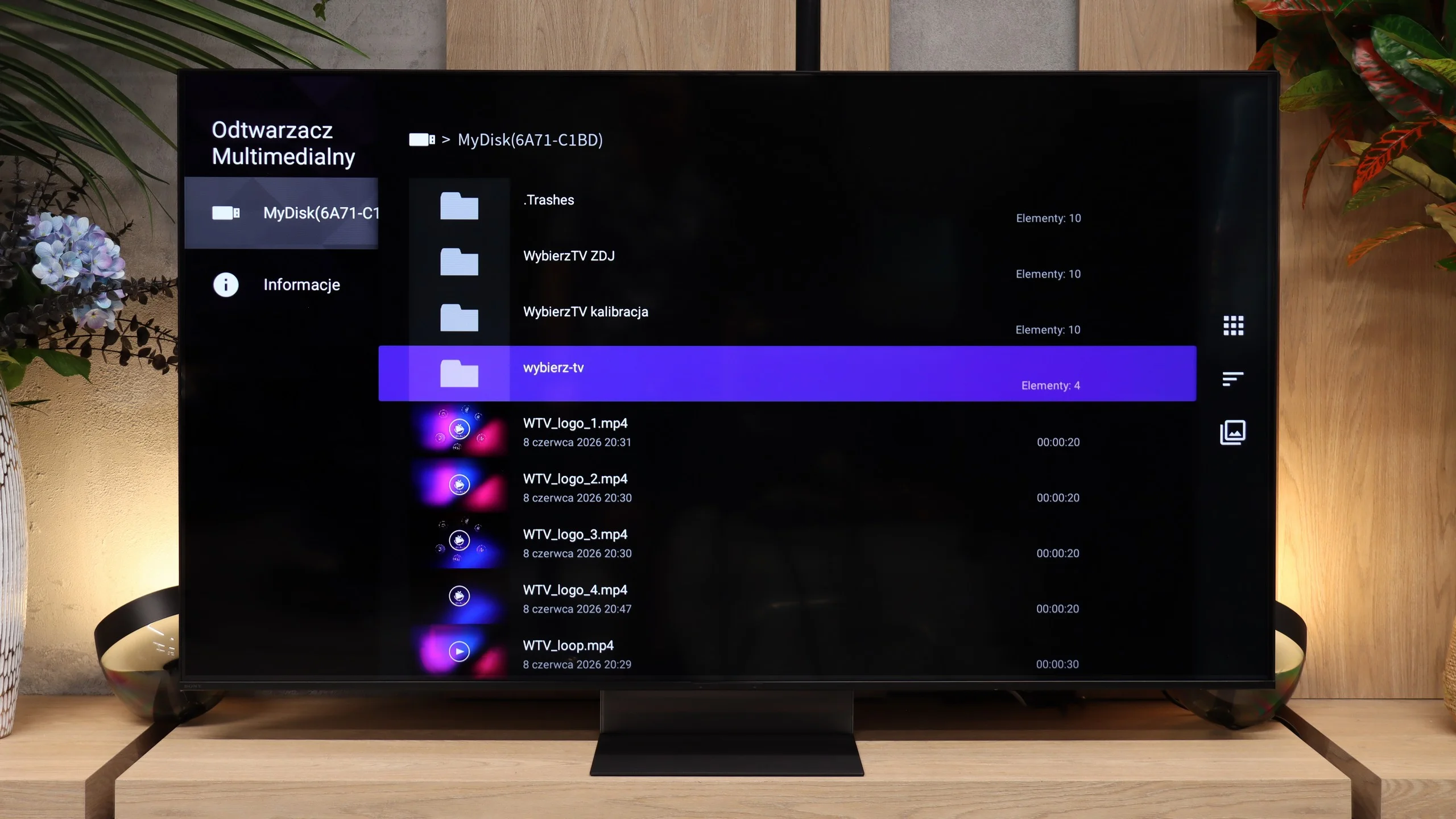 Test Sony BRAVIA 7 II Wygląd telewizora