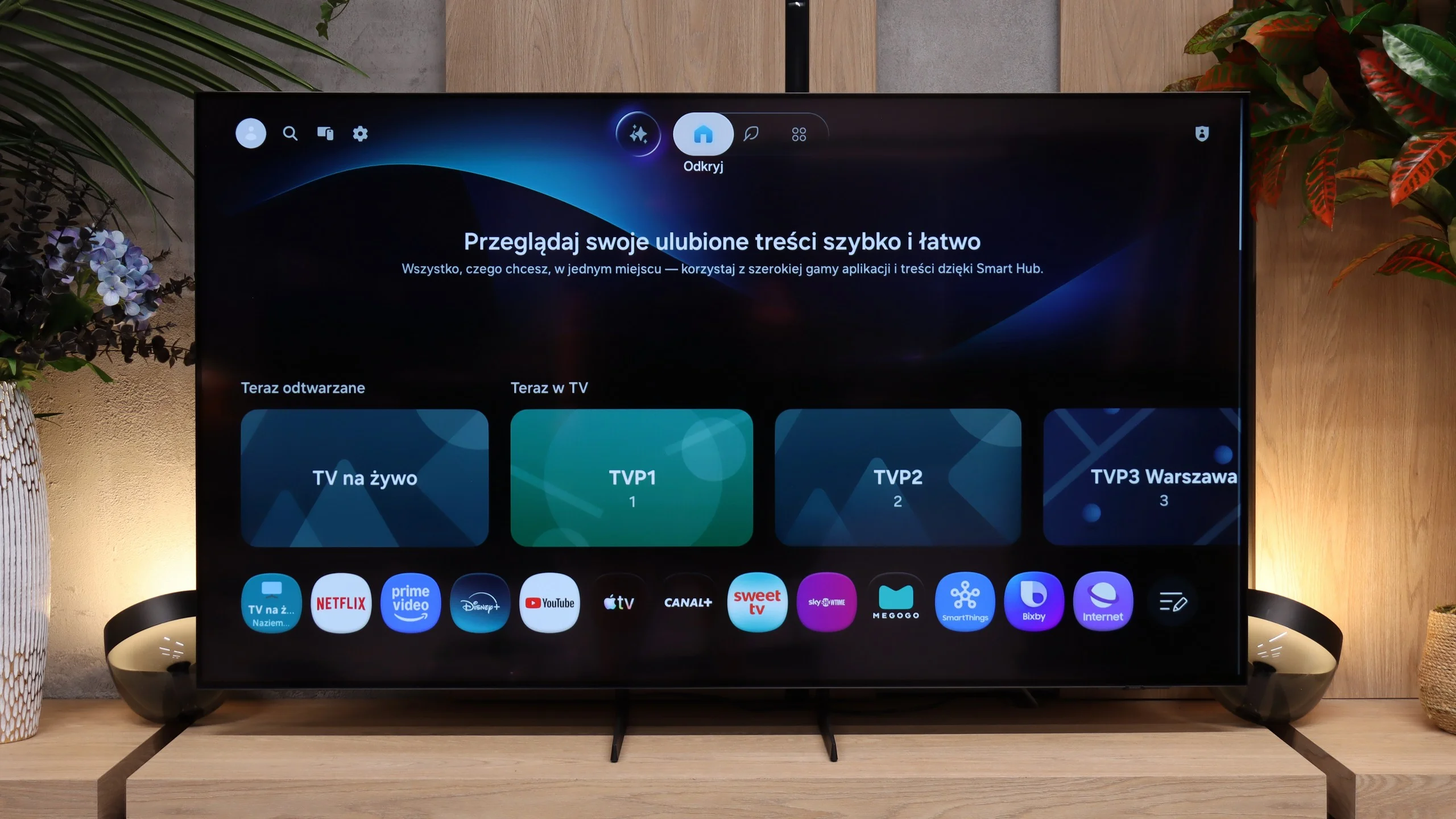 Review Samsung S85H Appearance of the TV