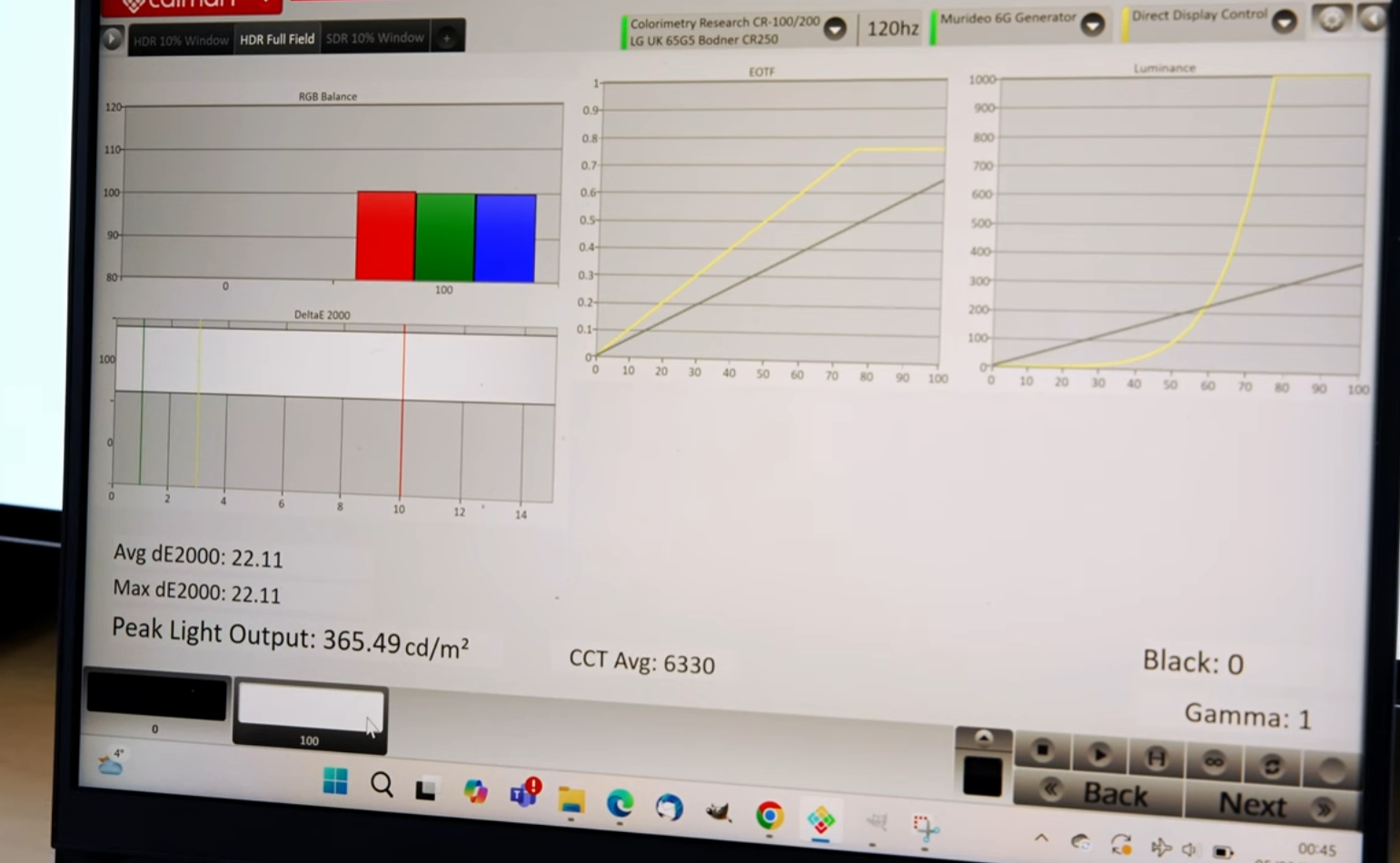 The LG G5 OLED achieves an impressive 365 nits of brightness on a full screen – see how it compares to last year's QD-OLED and MLA models. Who will win the competition for the brightest full-screen OLED?