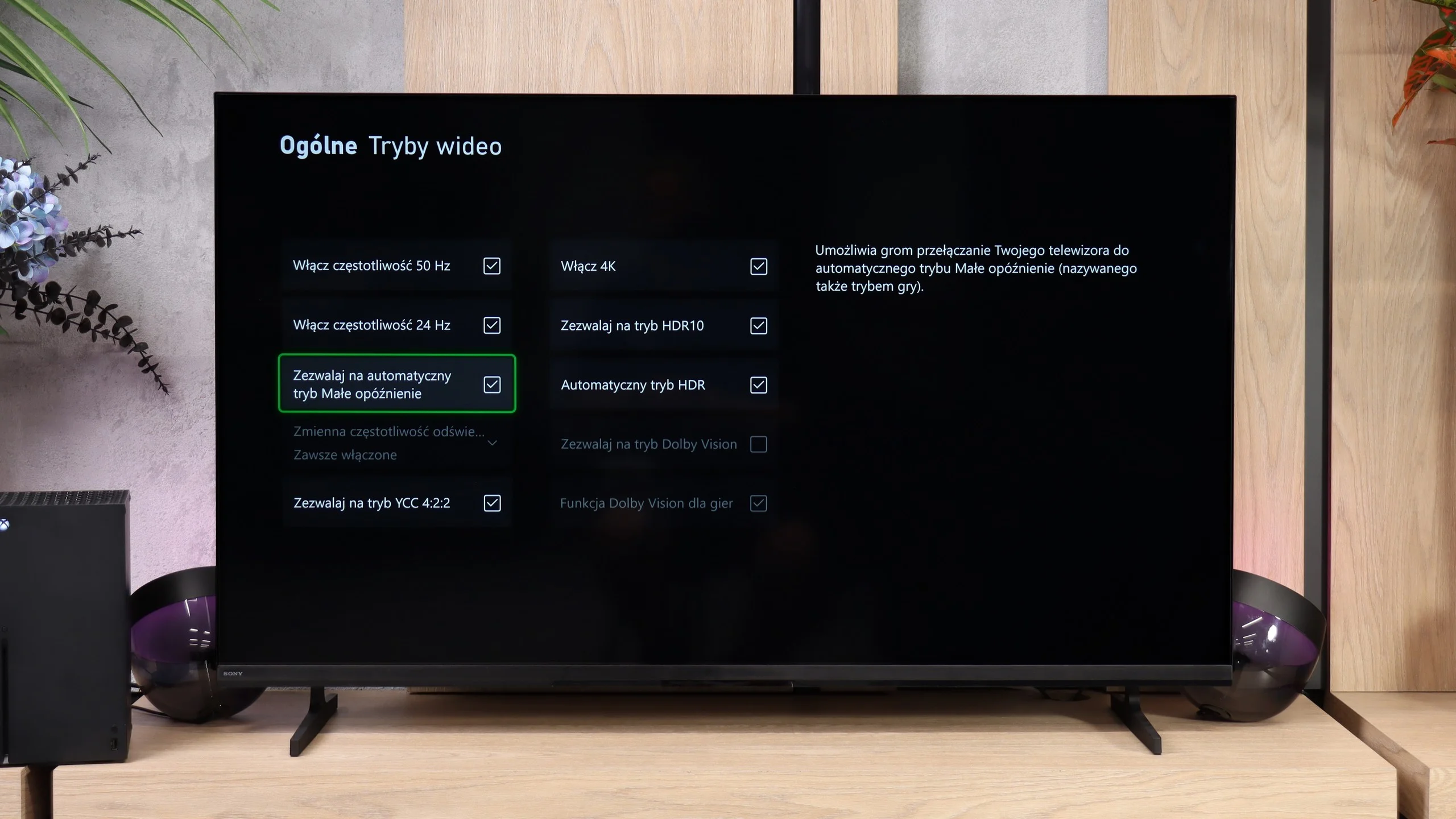 Review Sony BRAVIA 2 II (S25M2) Console compatibility and gaming features