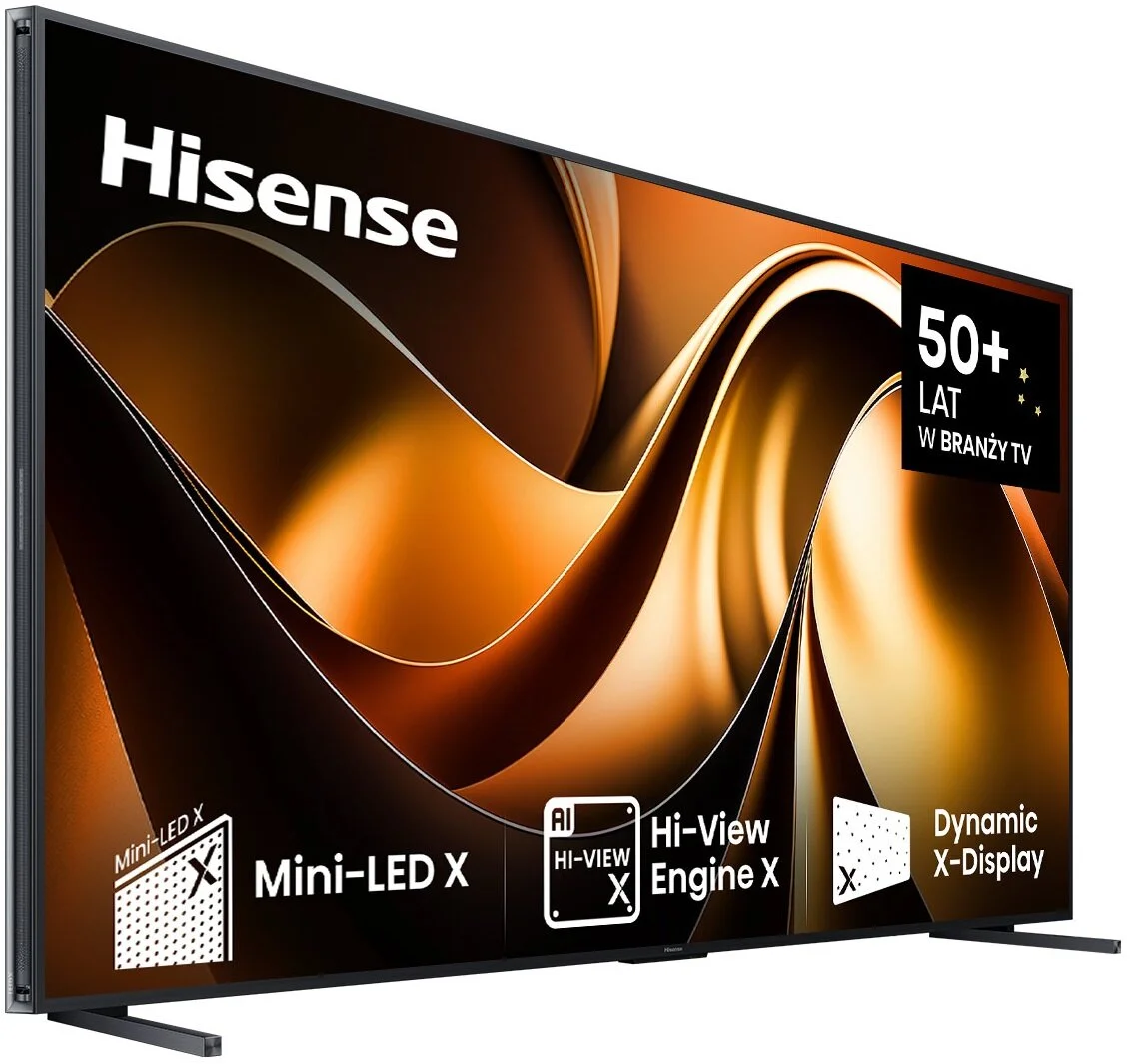 Hisense UXNQ 110” – 40 tys. stref wygaszania, 144 Hz, matryca ADS i imponująca jasność HDR. Telewizor, który wyznacza nowe standardy wśród gigantycznych ekranów!