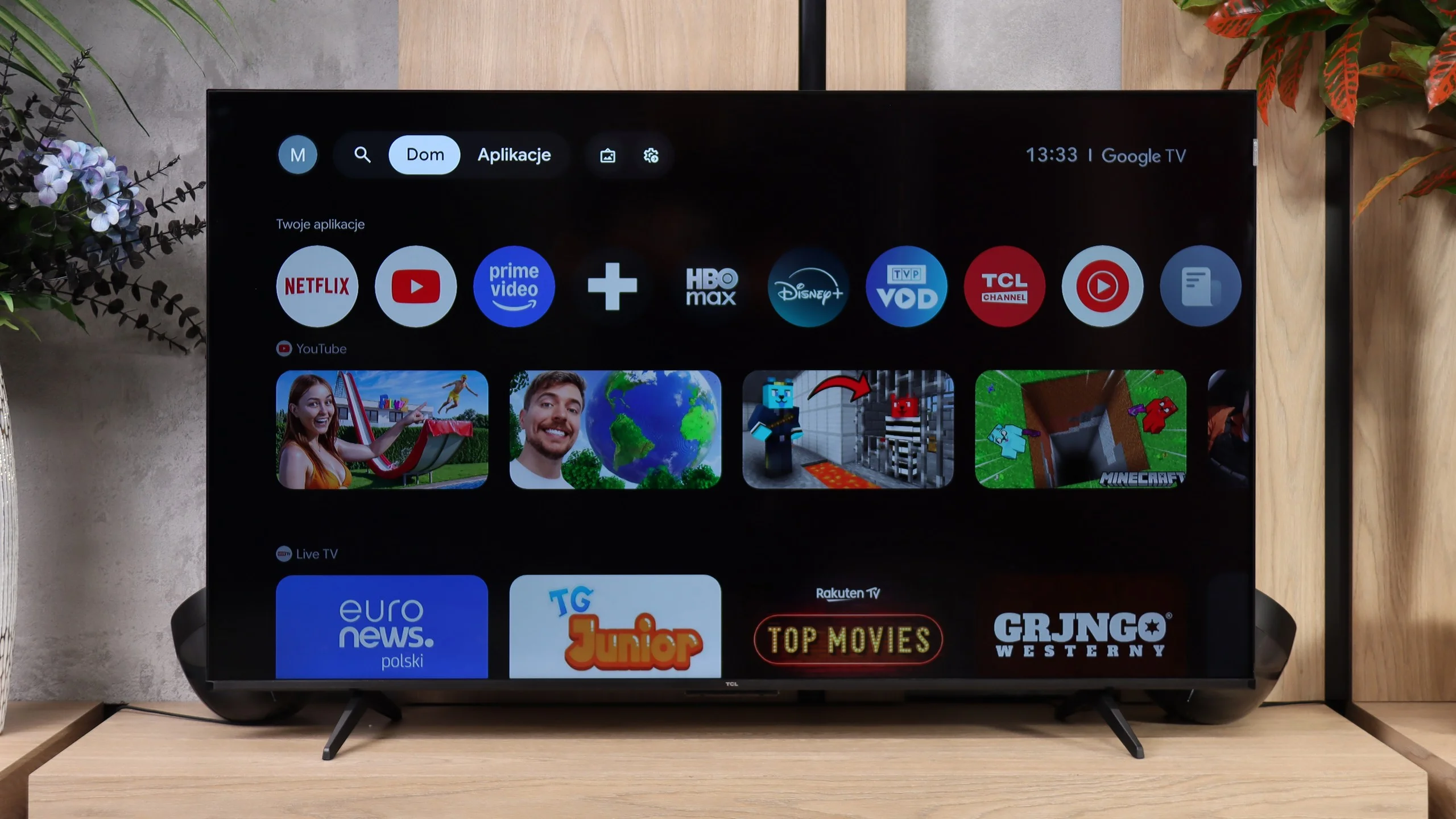 Test TCL P7L / P79L Wygląd telewizora