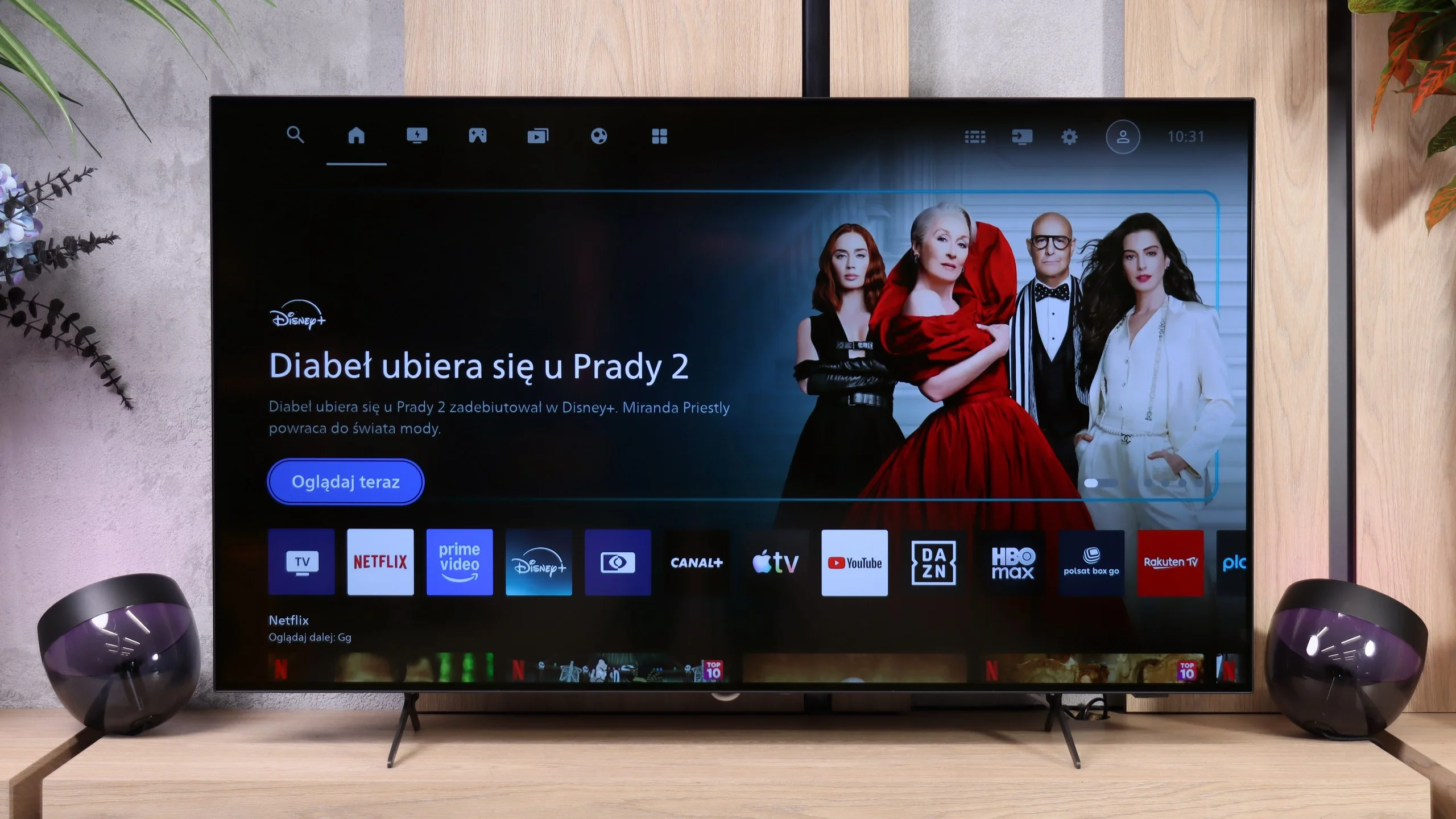 Review Philips OLED761 Appearance of the TV