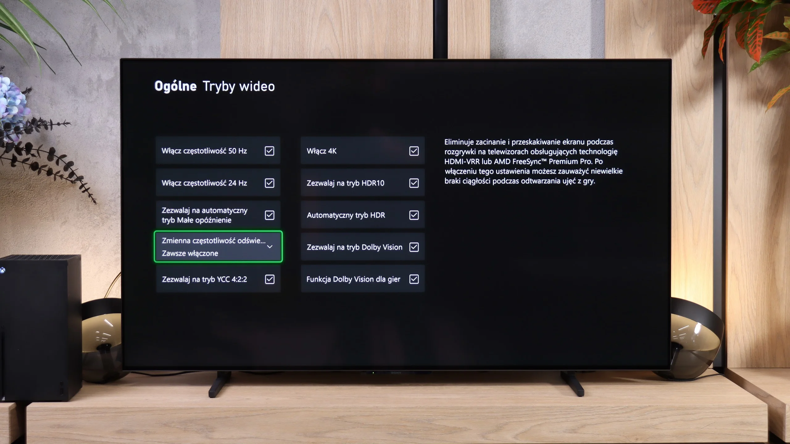 Review Sony BRAVIA 6 (A65) Console compatibility and gaming features