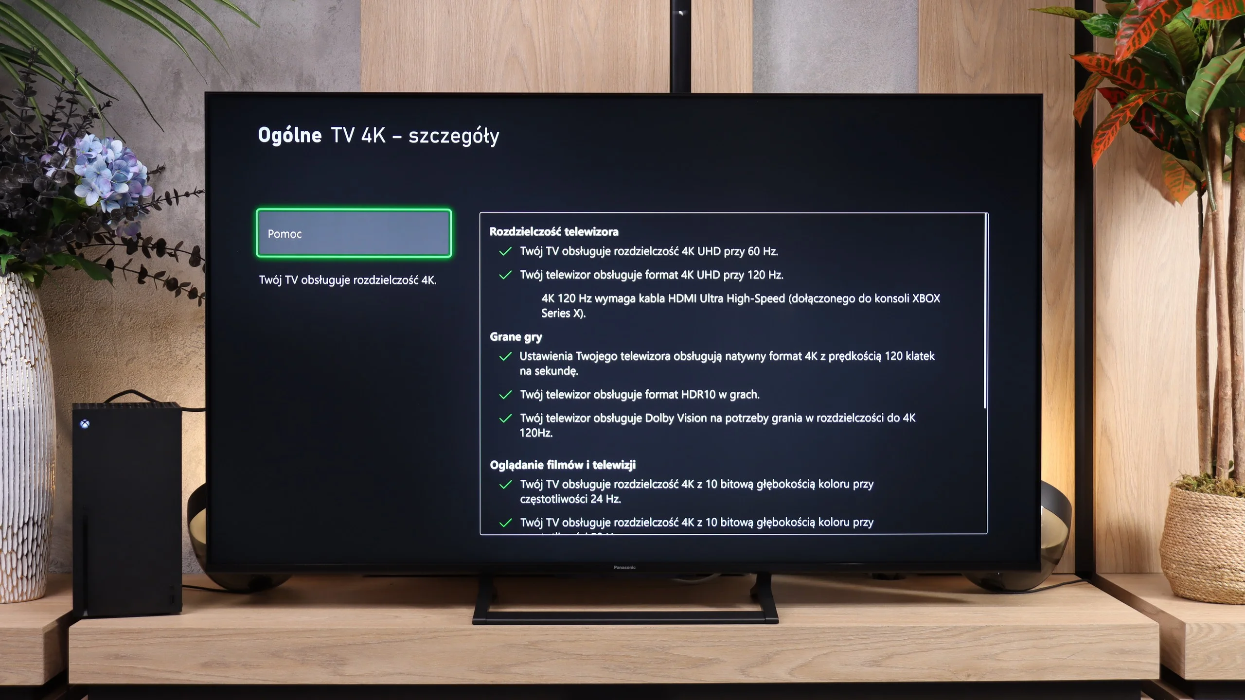 Test Panasonic W92C (Google TV) Funkcje dla graczy