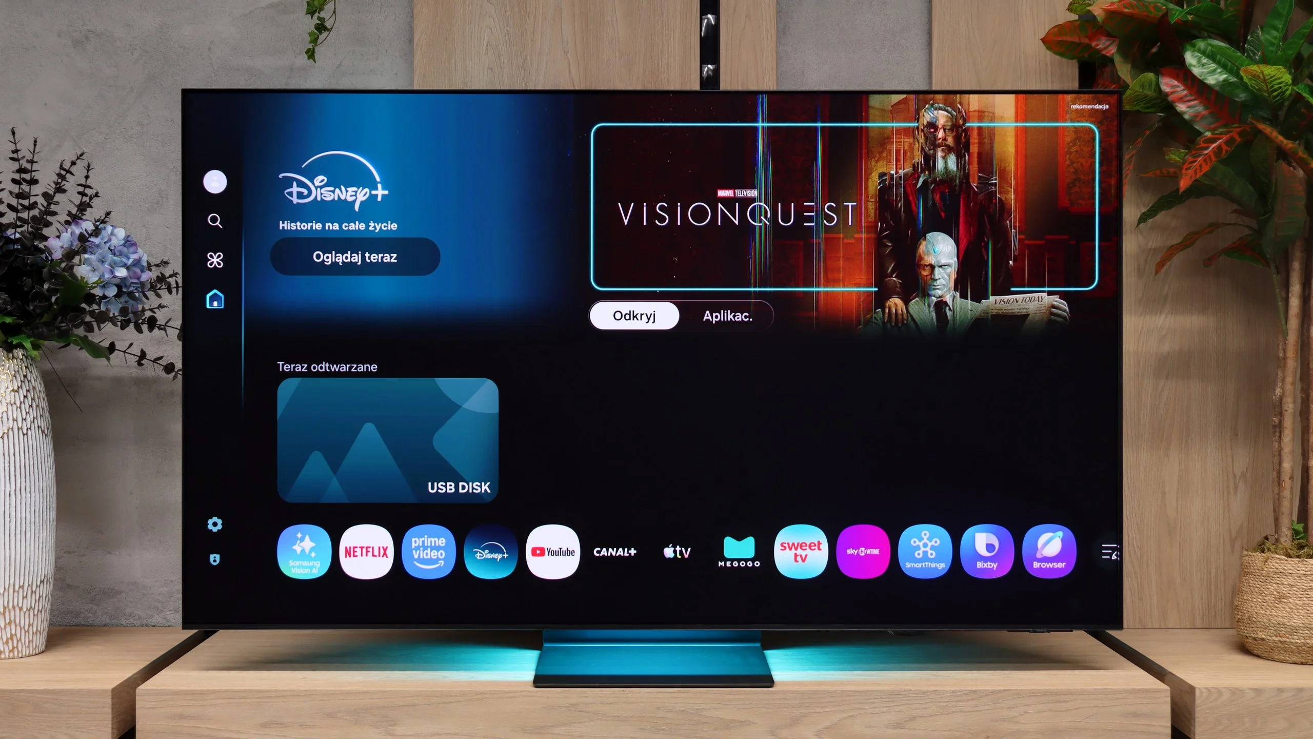Review Samsung S95H Appearance of the TV
