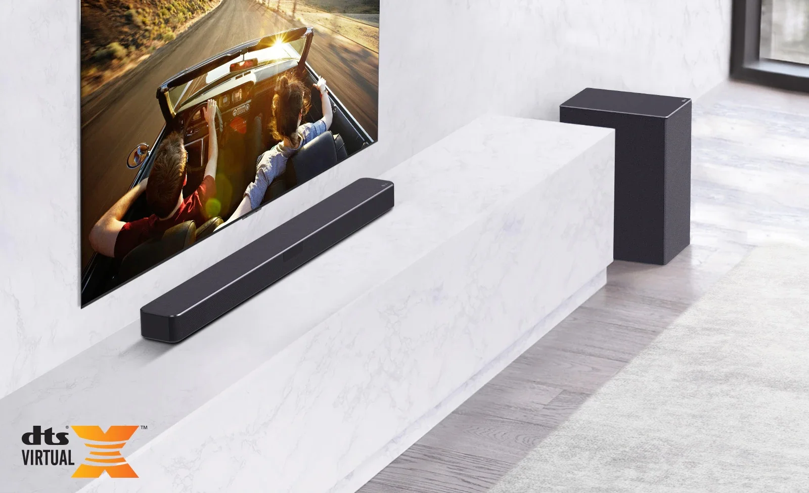 Soundbar LG under the TV – in 2025, it'll be through the soundbar that you’ll have to listen to DTS:X, as LG TVs will lose support for this format.
