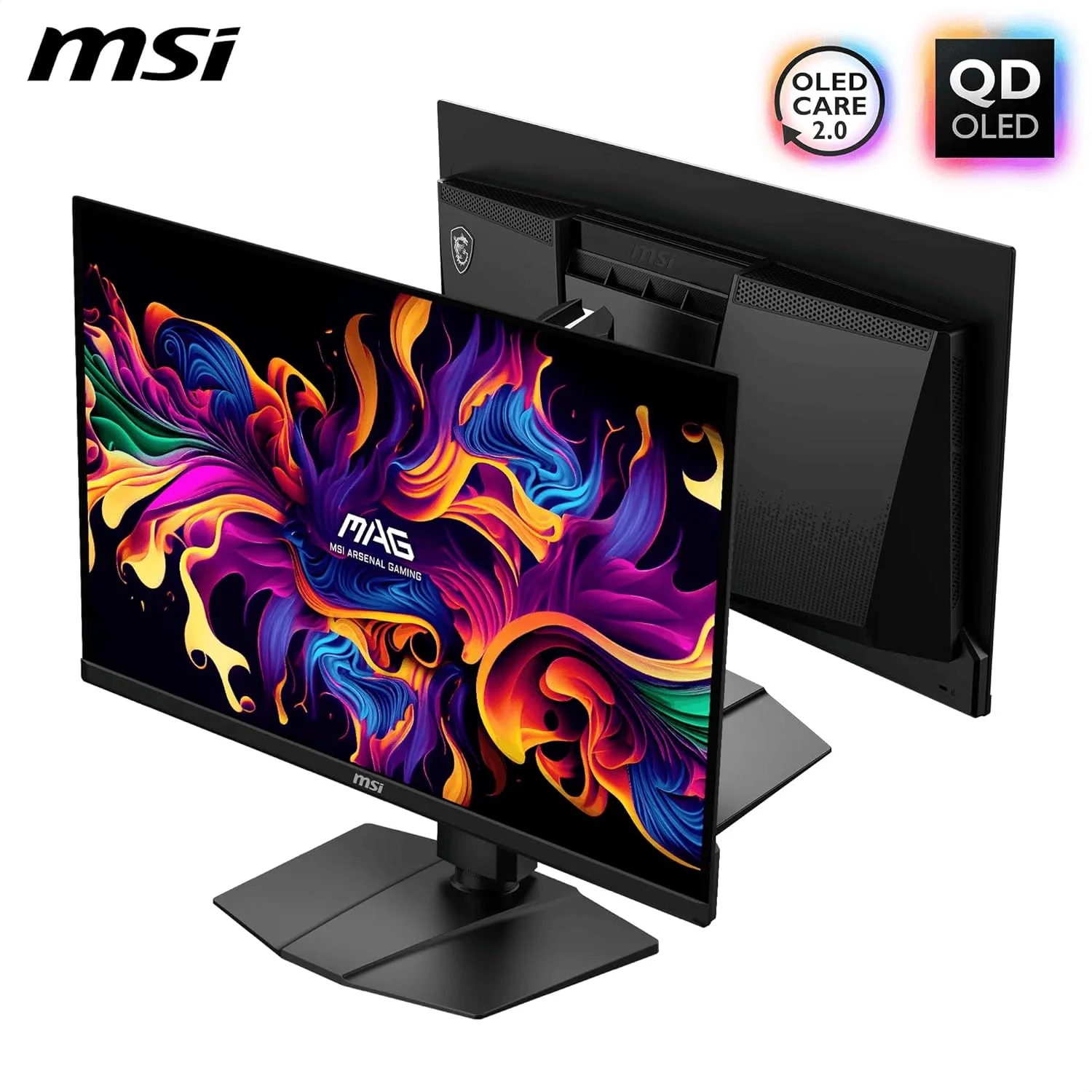 MSI MAG z matrycą QD-OLED i odświeżaniem 165 Hz. Głębokie kolory, szybka reakcja i ochrona OLED Care 2.0 – idealny monitor gamingowy i do multimediów.