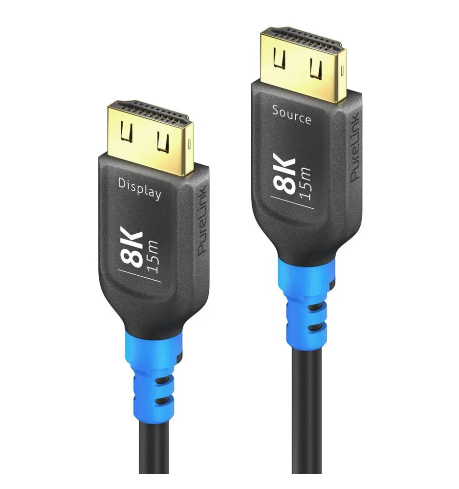 Jaki kabel HDMI 10 m wybrać? Purelink FIH150 to światłowodowy HDMI 2.1, idealny do 4K 120 Hz i 8K. Stabilny sygnał nawet przy długich dystansach.