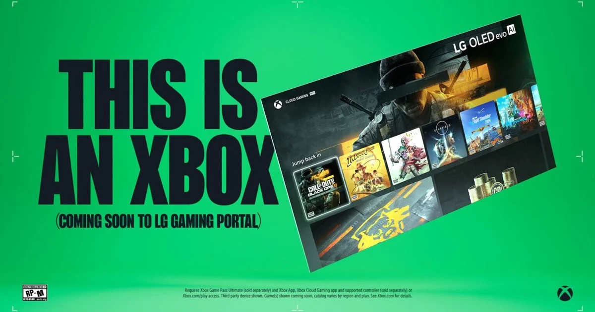 The G5 supports 165 Hz, Dolby Vision in games, HGiG, and VRR. Input lag below 10 ms, and native support for Xbox Cloud Gaming.