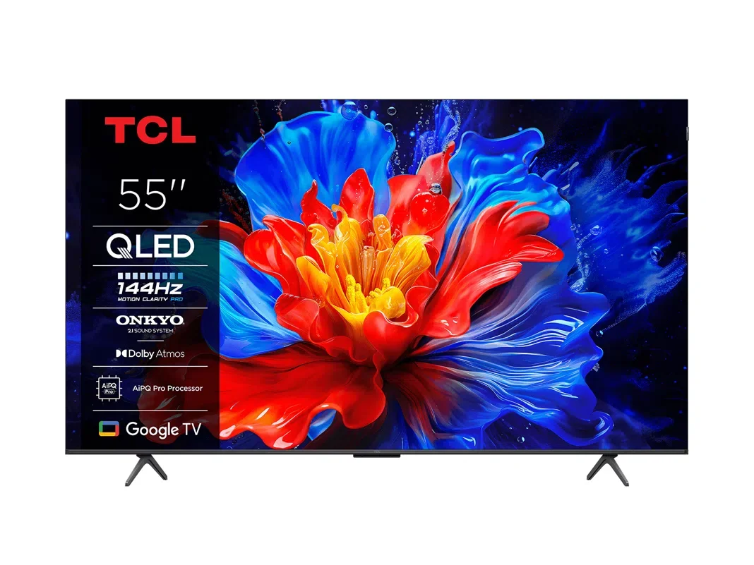 Szukasz taniego QLED-a z 144 Hz i Google TV? TCL 55C75B teraz za 2299 zł! Dolby Atmos, HDMI 2.1 i szybki system – hit wśród telewizorów 2025.