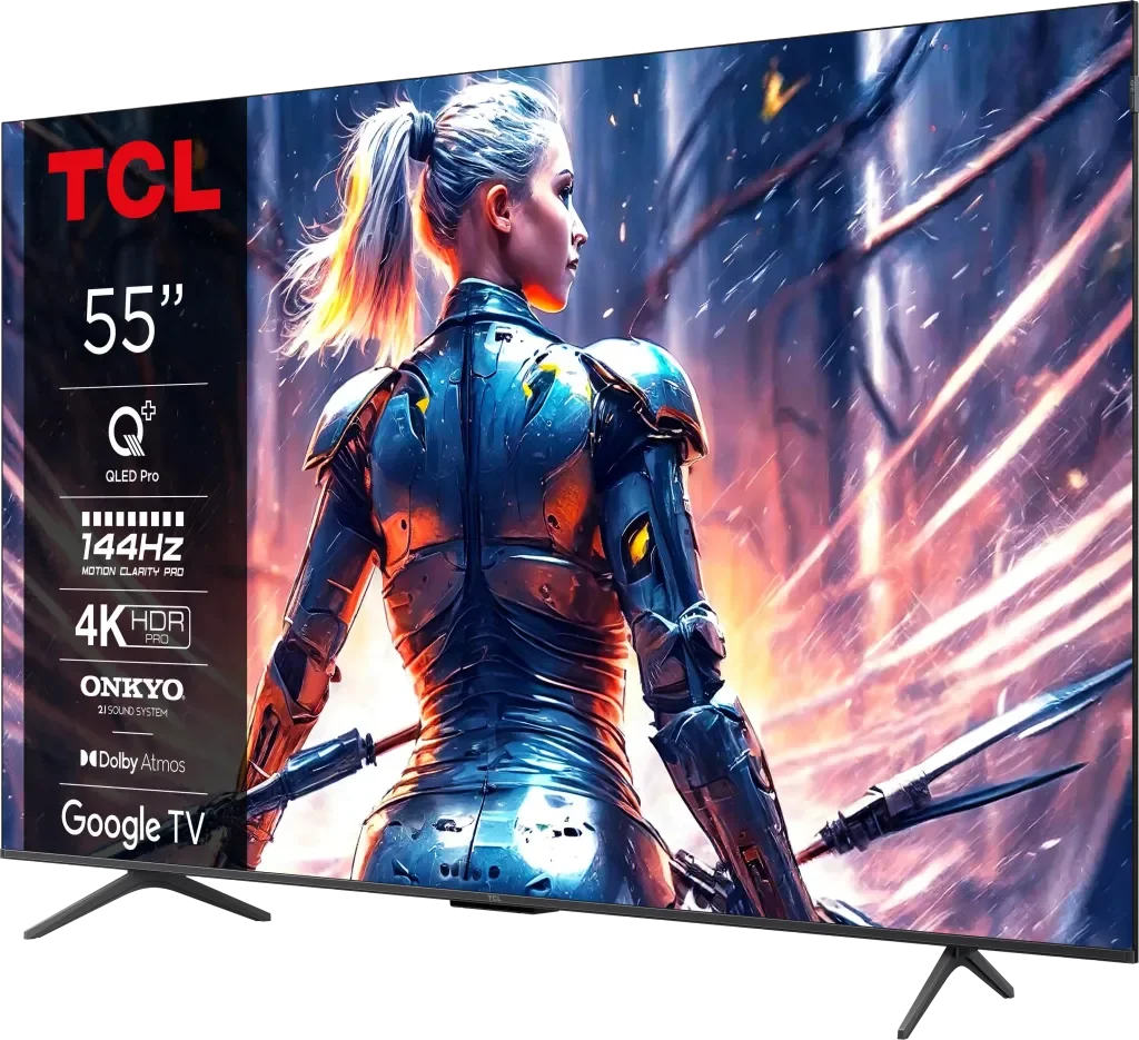 The TCL C75B is the cheapest 144 Hz TV on the market. Great for sports and gaming, but without local dimming – not for movie lovers.