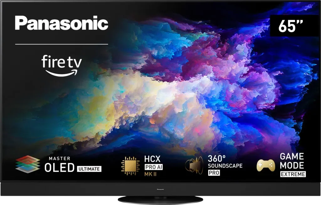Panasonic Z95A TV – OLED with Fire TV system and unique built-in soundbar from Technics.